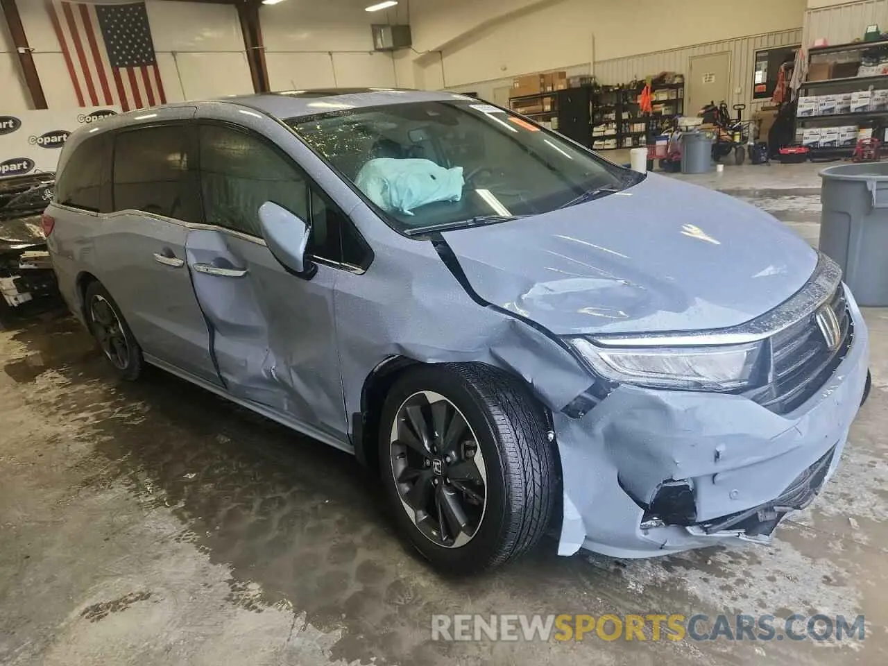 4 fotografías del automóvil dañado 5FNRL6H90PB071988 HONDA ODYSSEY 2023