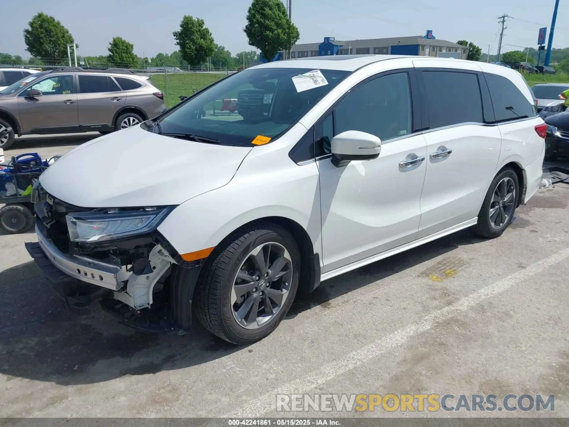 2 fotografías del automóvil dañado 5FNRL6H94PB015584 HONDA ODYSSEY 2023