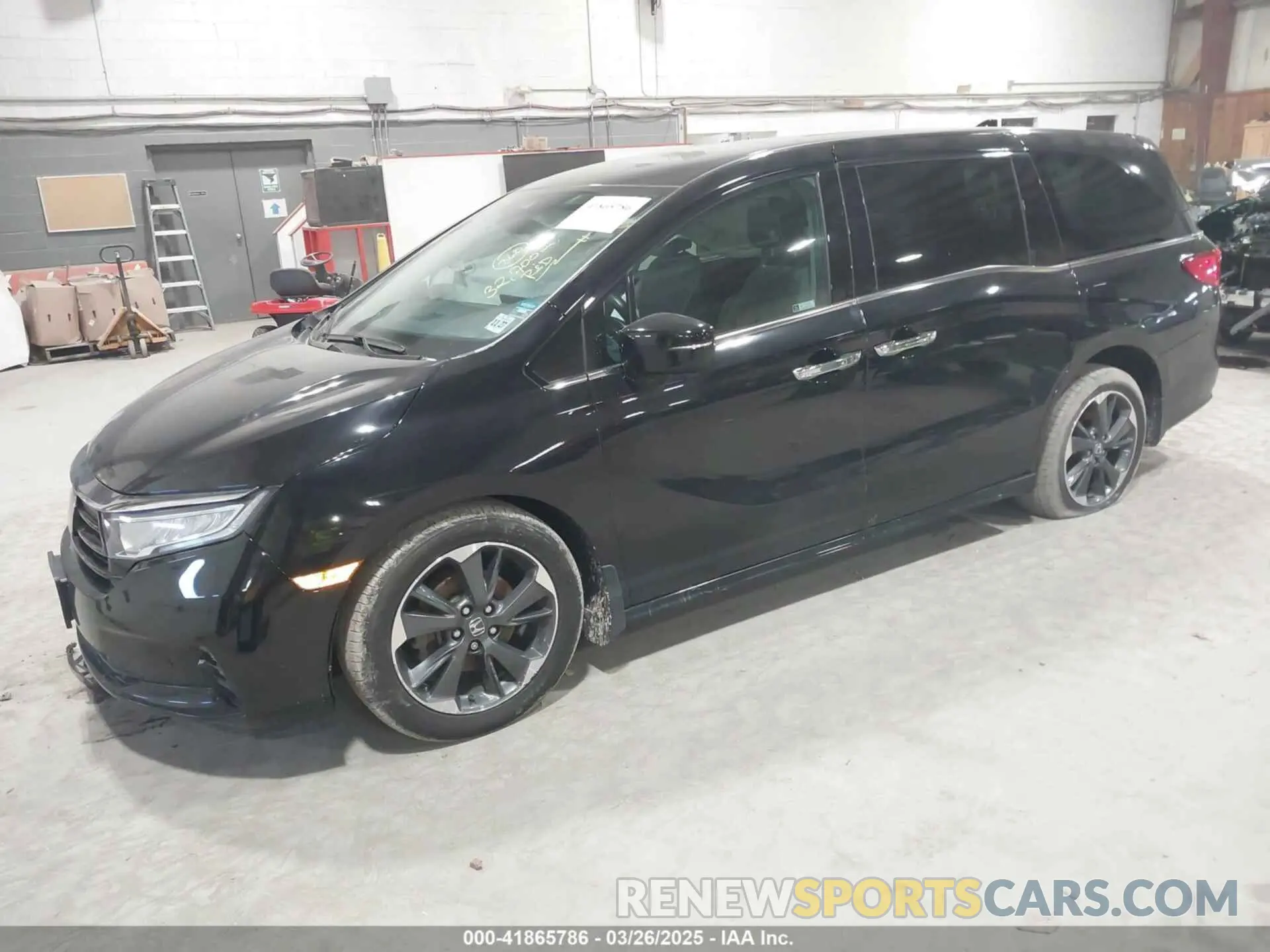 2 fotografías del automóvil dañado 5FNRL6H95PB016114 HONDA ODYSSEY 2023