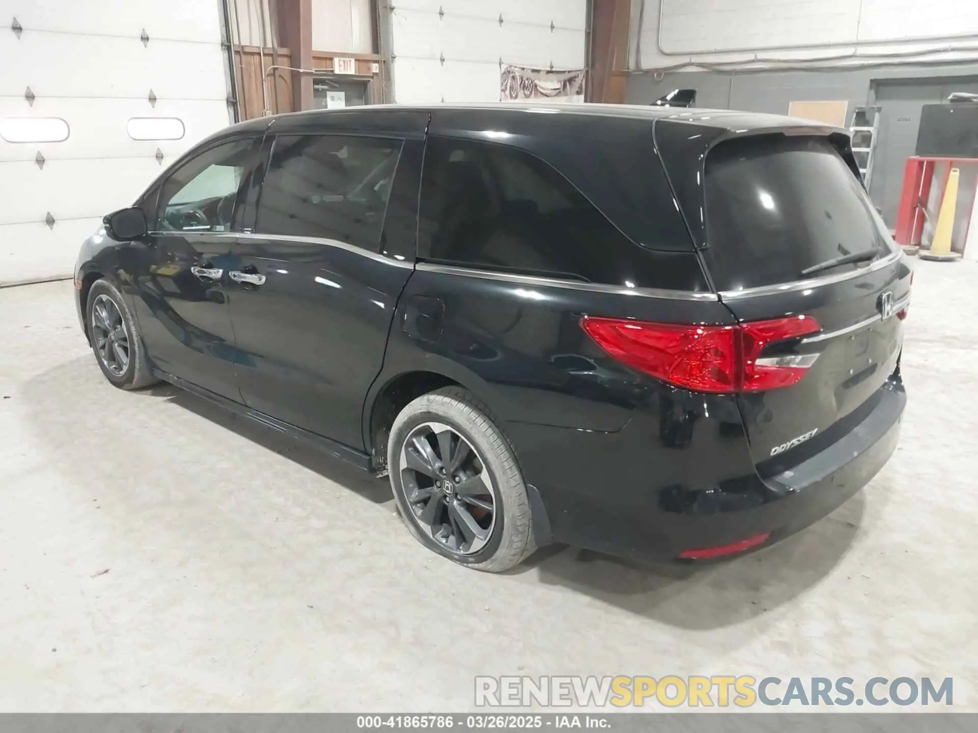 3 fotografías del automóvil dañado 5FNRL6H95PB016114 HONDA ODYSSEY 2023