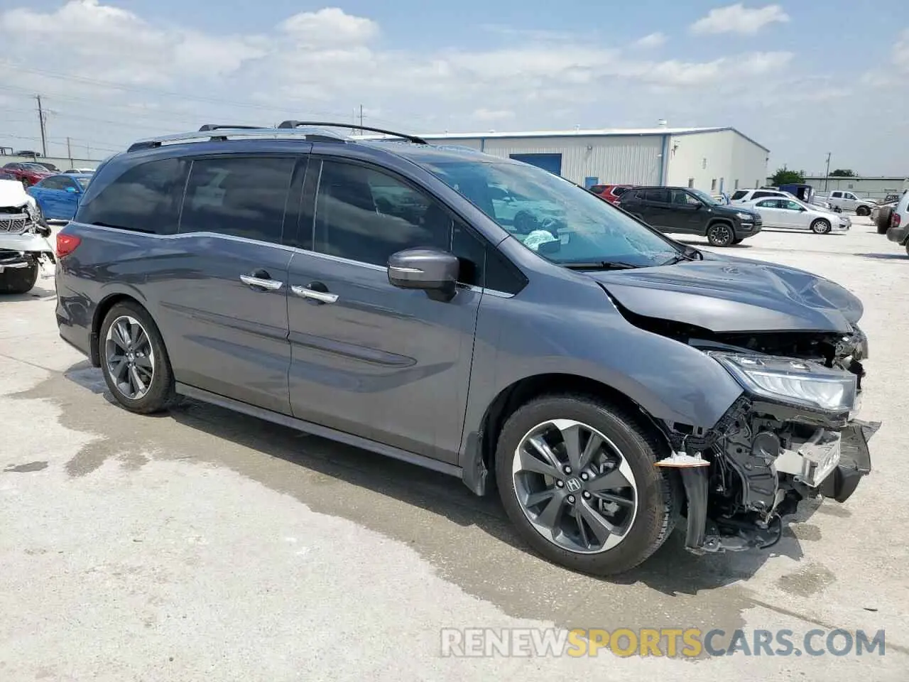 4 fotografías del automóvil dañado 5FNRL6H96PB039966 HONDA ODYSSEY 2023