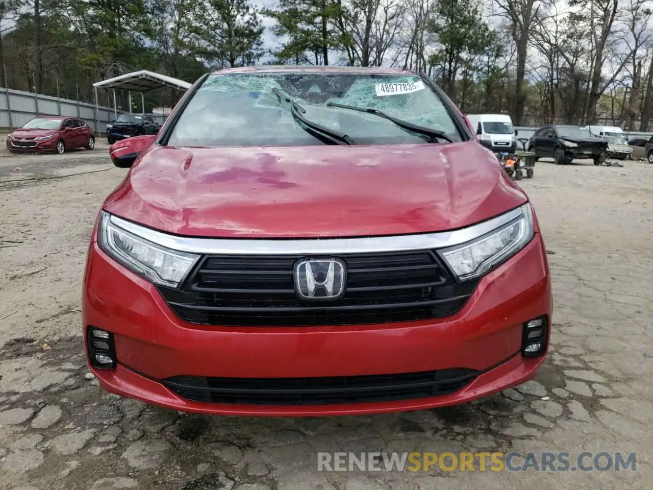 5 fotografías del automóvil dañado 5FNRL6H97PB041855 HONDA ODYSSEY 2023
