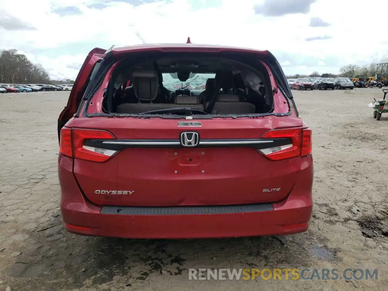 6 fotografías del automóvil dañado 5FNRL6H97PB041855 HONDA ODYSSEY 2023