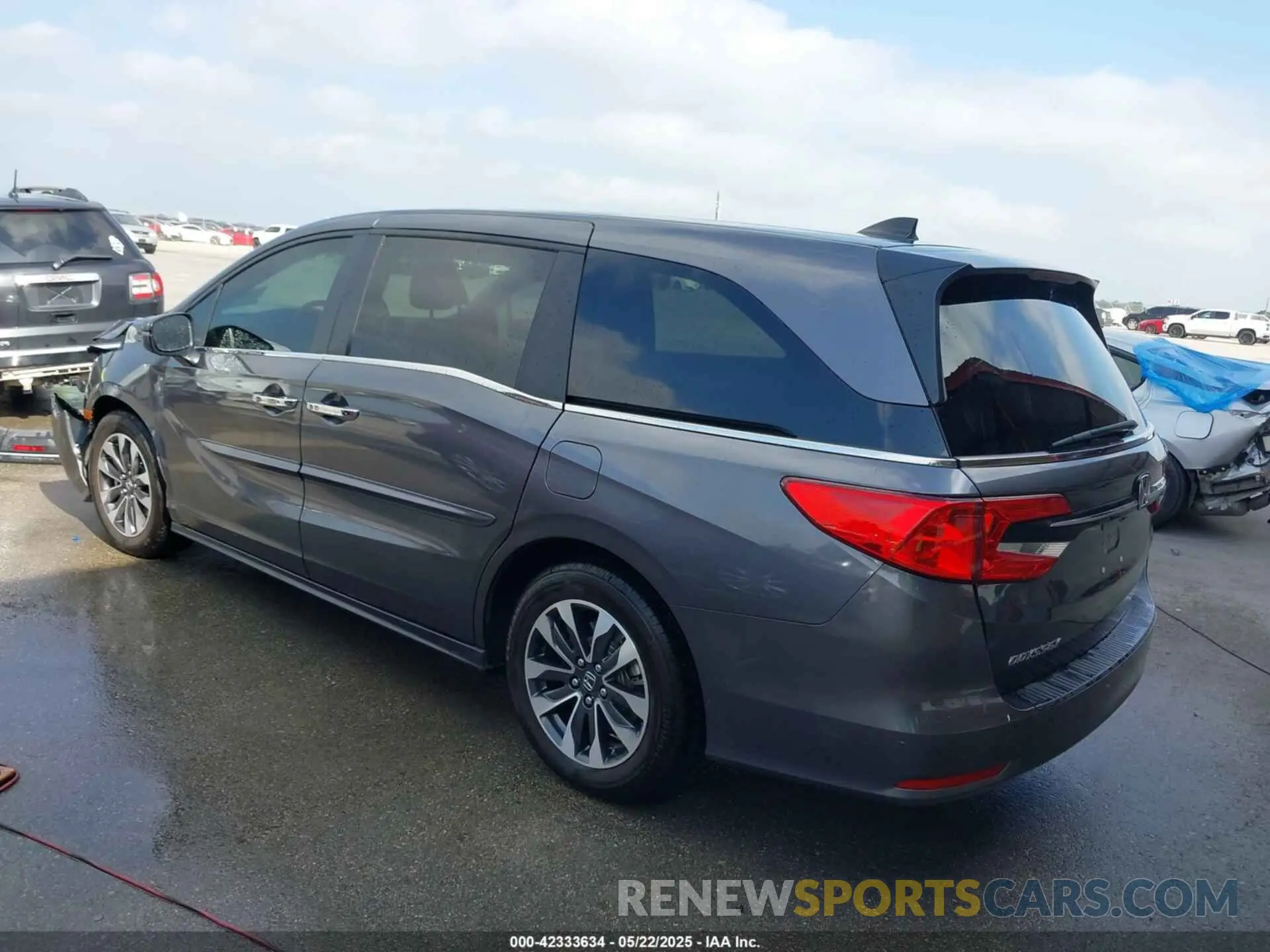 3 fotografías del automóvil dañado 5FNRL6H61RB047000 HONDA ODYSSEY 2024