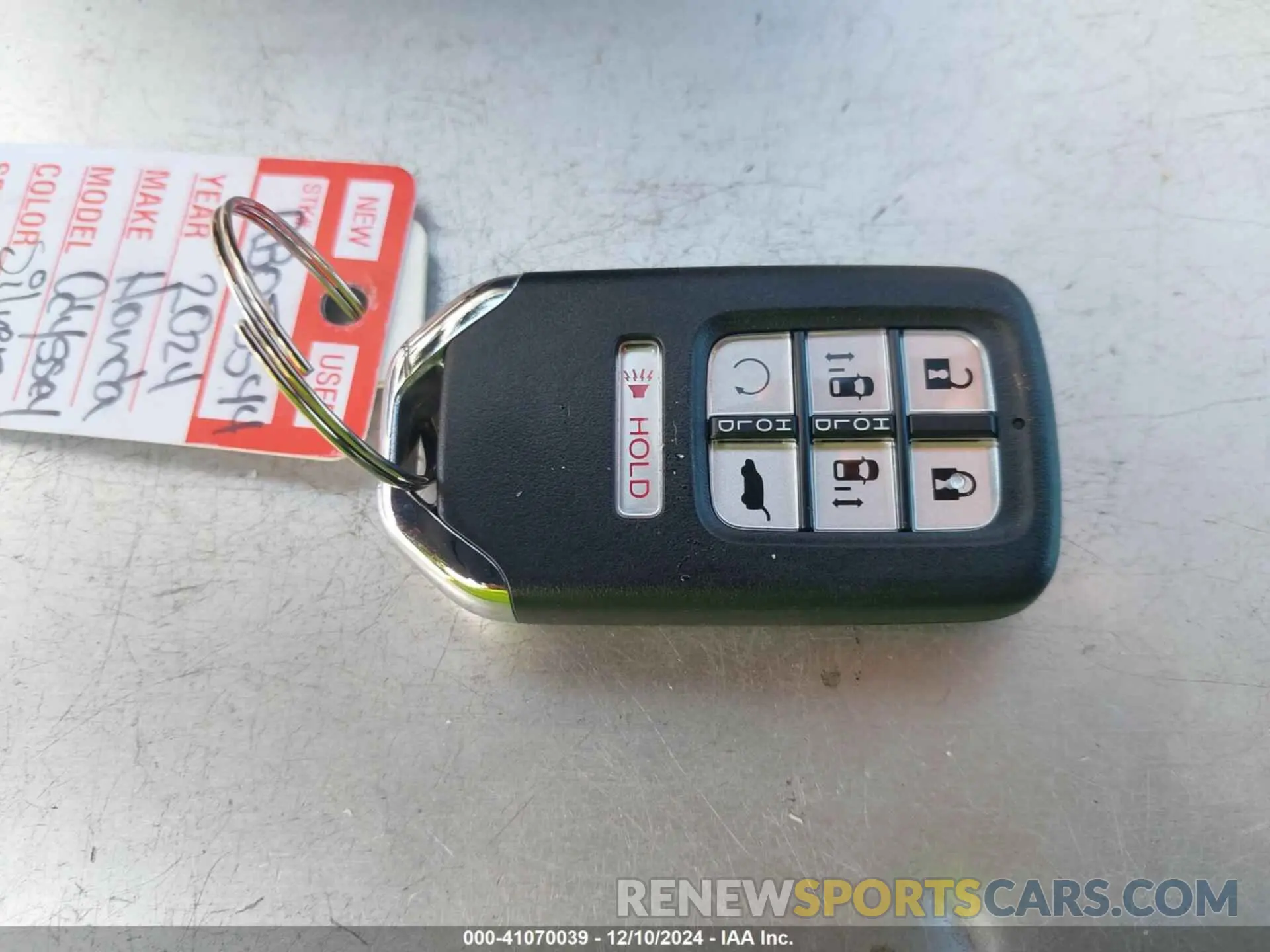 11 fotografías del automóvil dañado 5FNRL6H61RB050544 HONDA ODYSSEY 2024