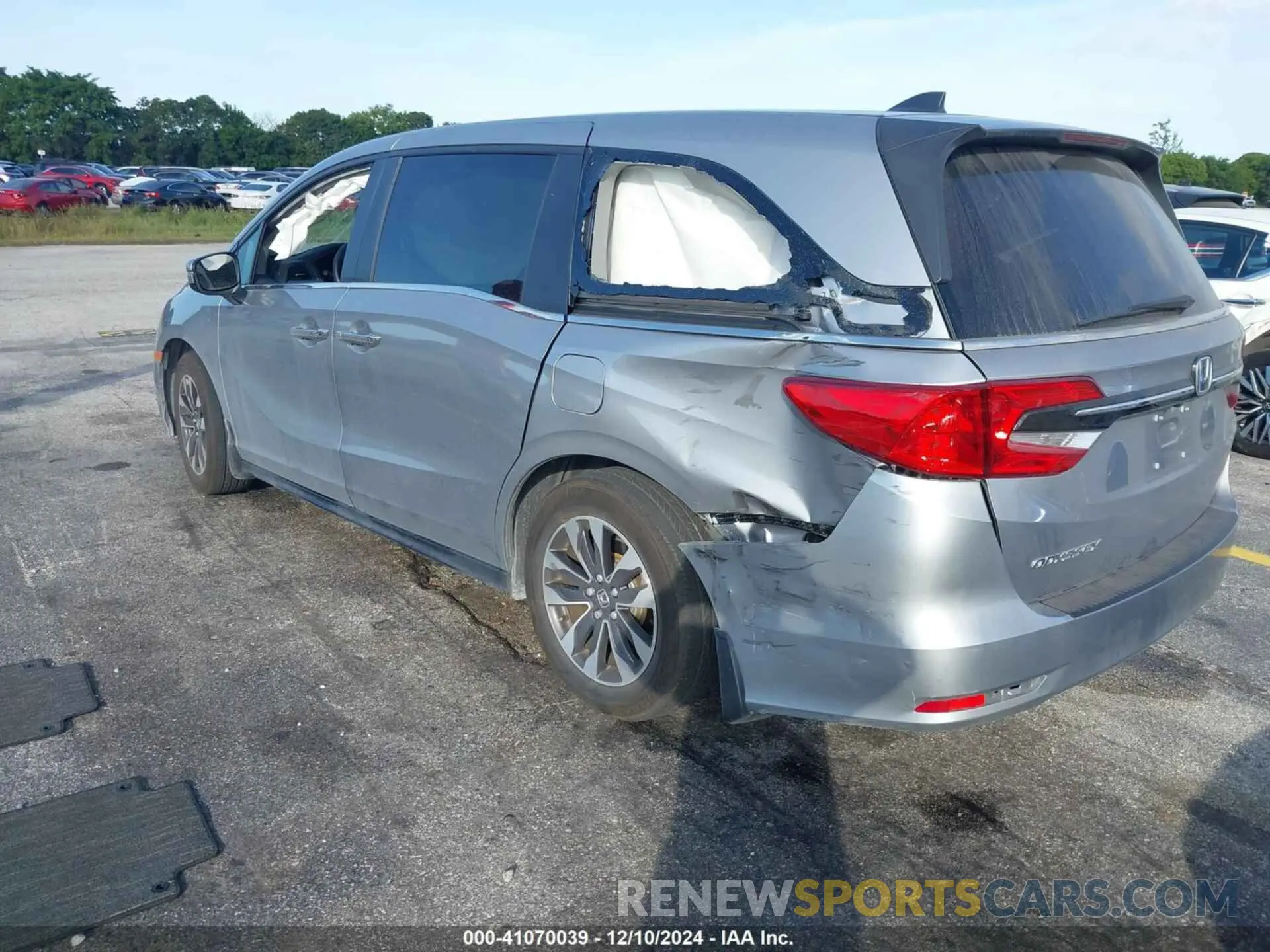 3 fotografías del automóvil dañado 5FNRL6H61RB050544 HONDA ODYSSEY 2024