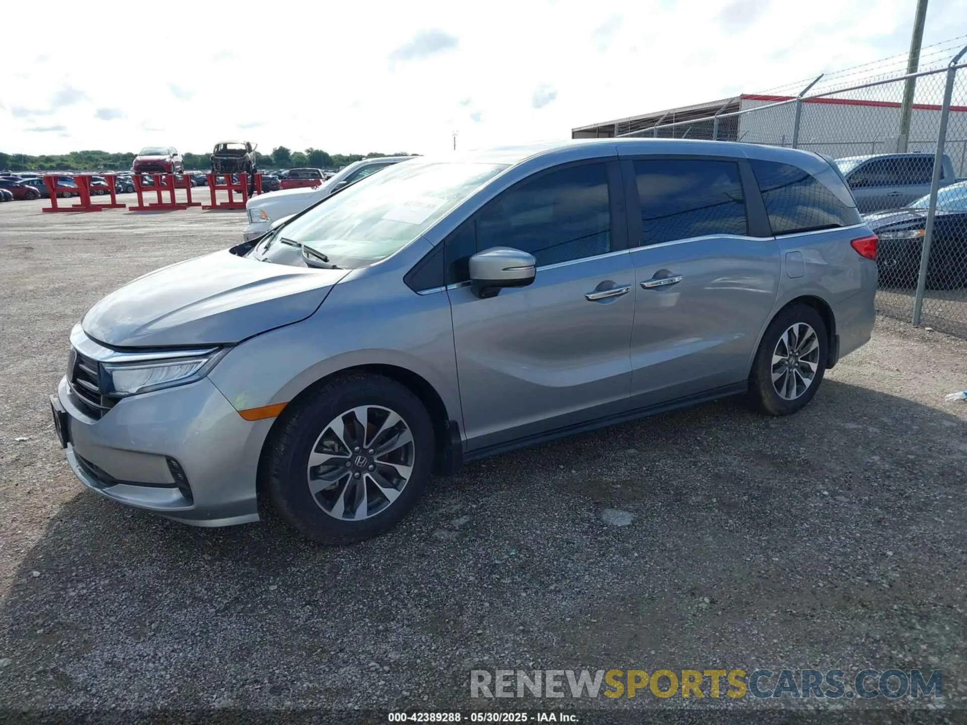 2 fotografías del automóvil dañado 5FNRL6H64RB012970 HONDA ODYSSEY 2024