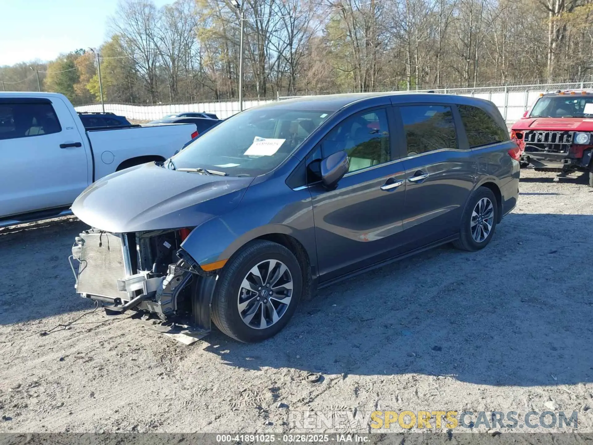 2 fotografías del automóvil dañado 5FNRL6H64RB024021 HONDA ODYSSEY 2024