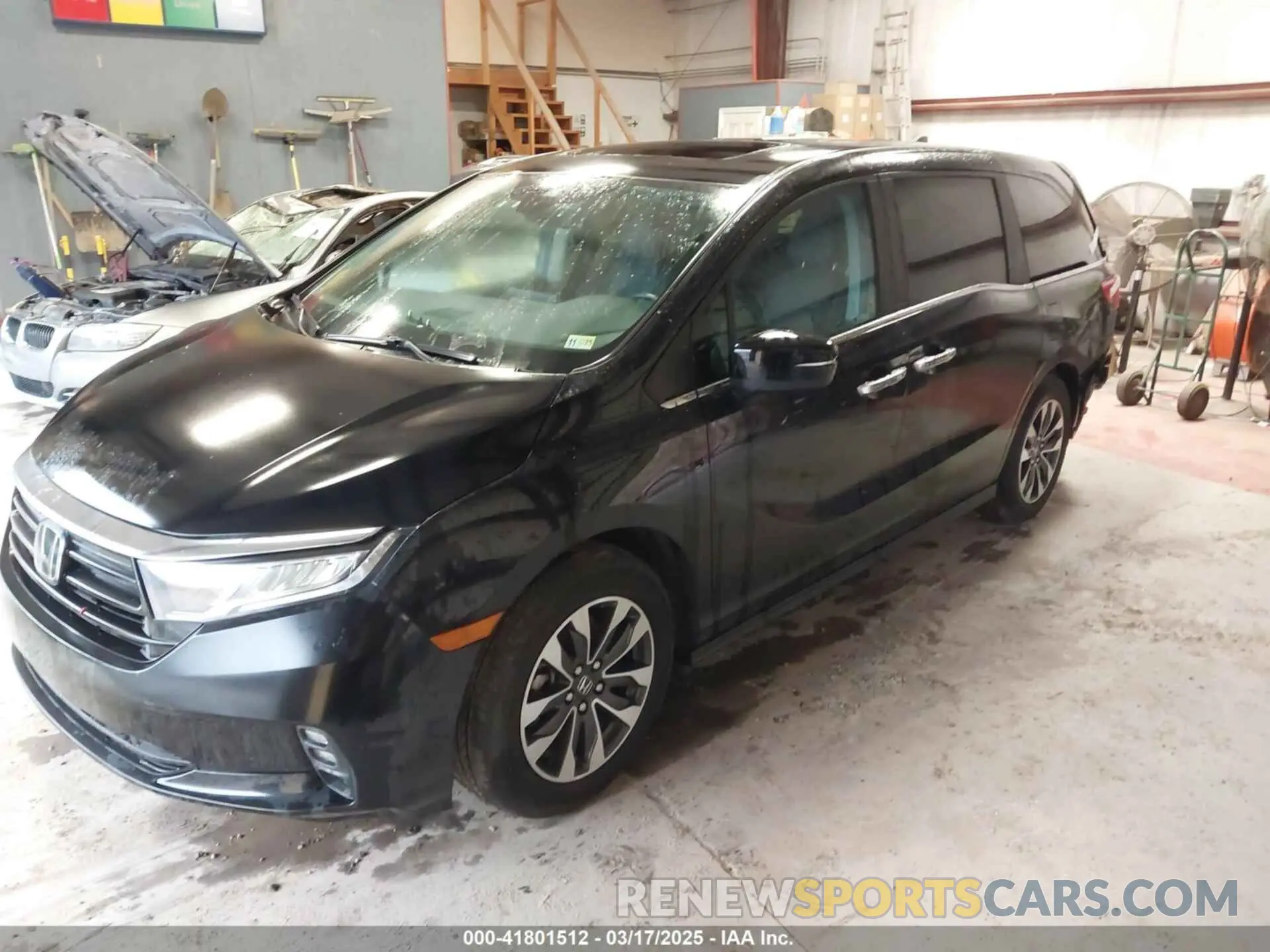 2 fotografías del automóvil dañado 5FNRL6H65RB018633 HONDA ODYSSEY 2024