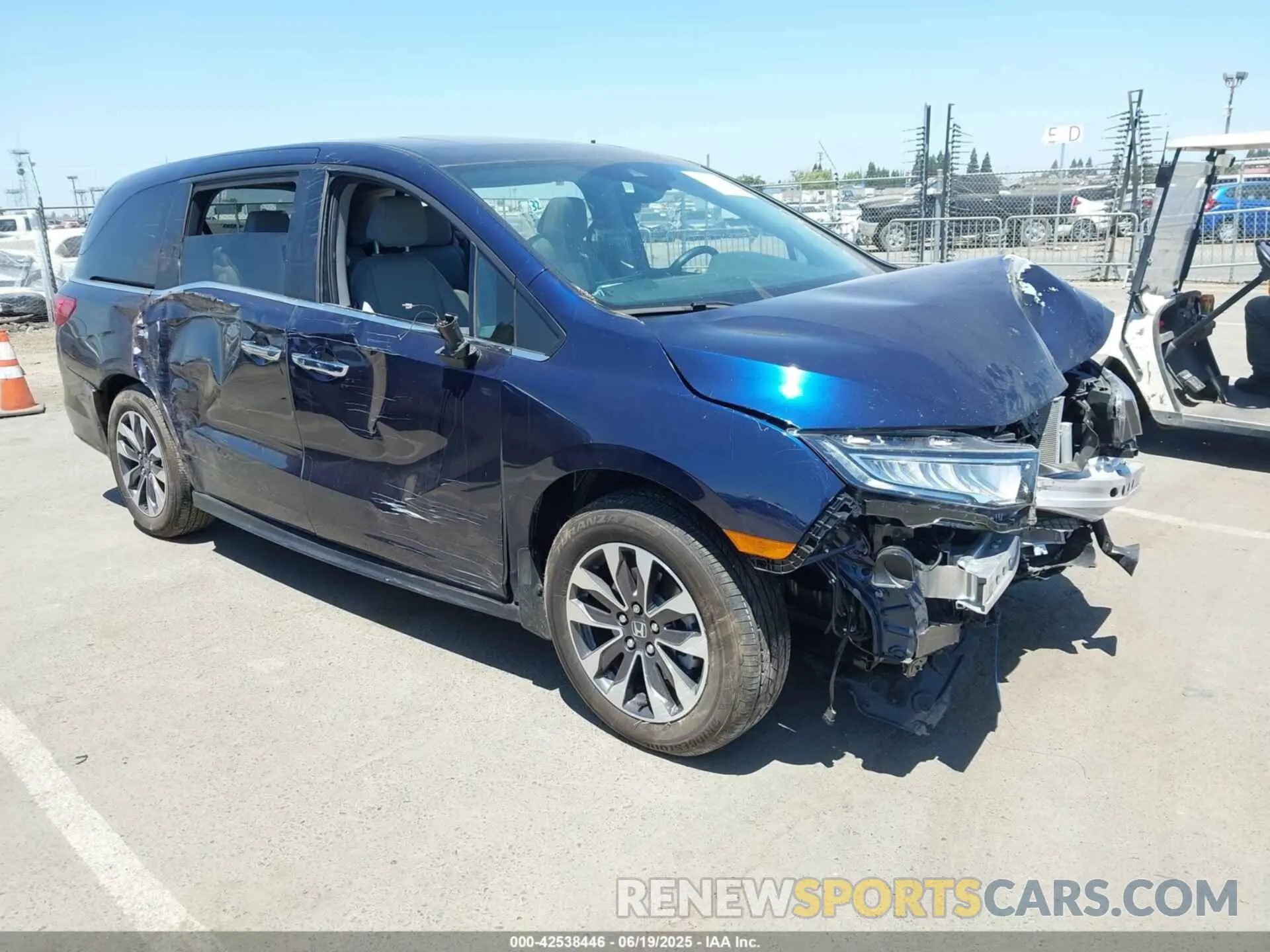 1 fotografías del automóvil dañado 5FNRL6H65RB066746 HONDA ODYSSEY 2024