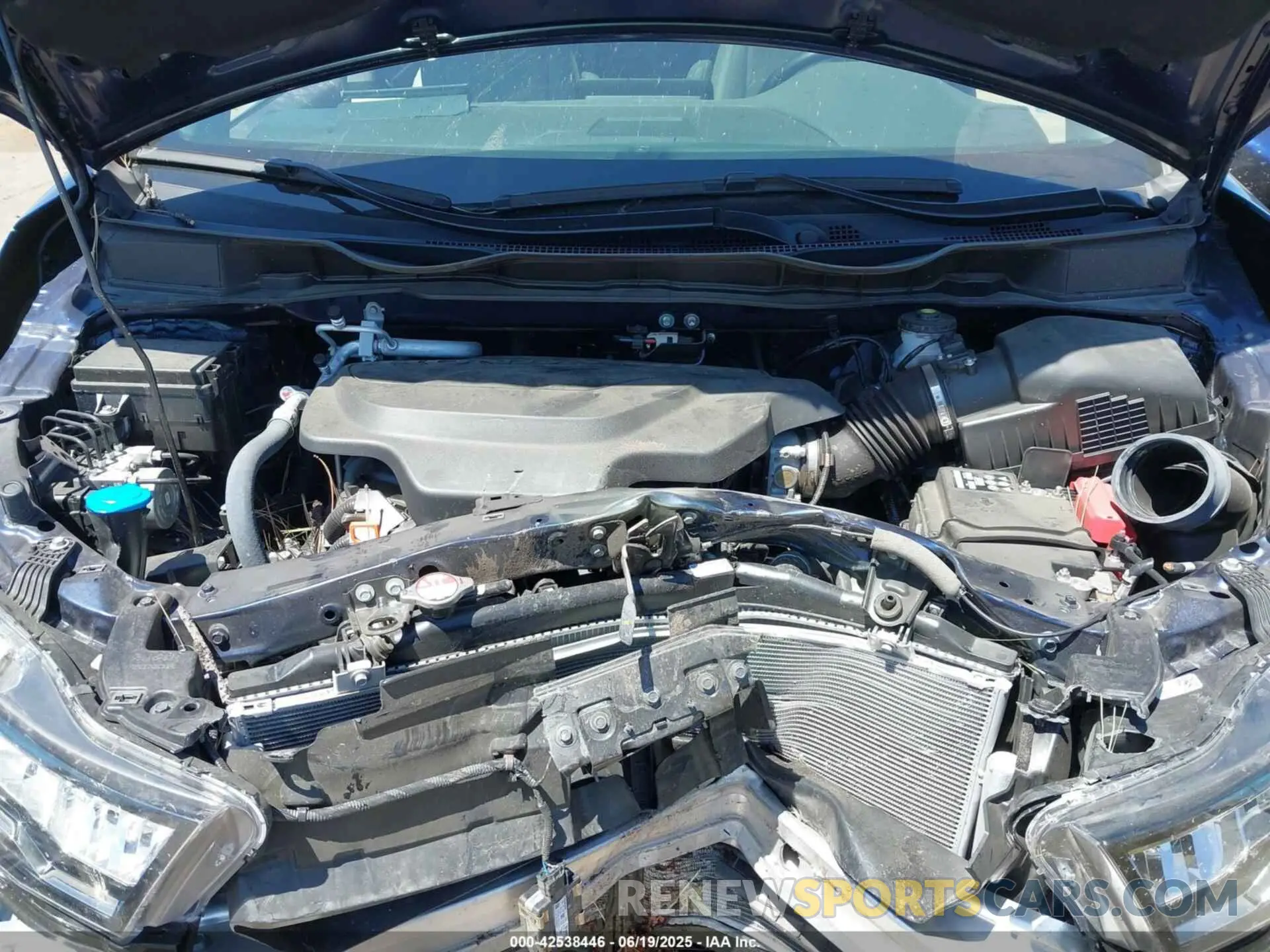 10 fotografías del automóvil dañado 5FNRL6H65RB066746 HONDA ODYSSEY 2024