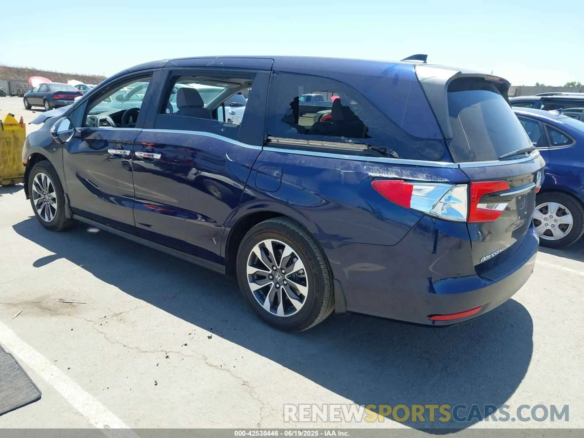 3 fotografías del automóvil dañado 5FNRL6H65RB066746 HONDA ODYSSEY 2024