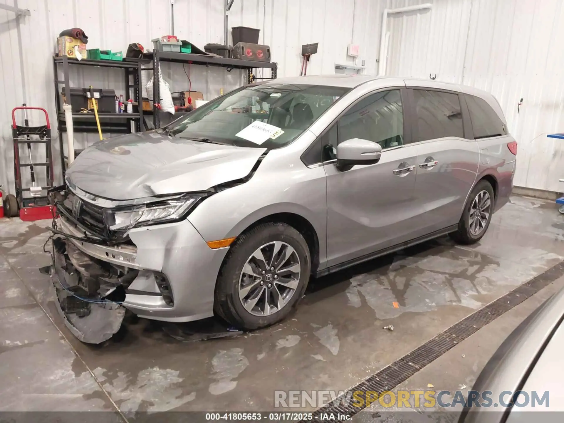 2 fotografías del automóvil dañado 5FNRL6H6XRB050493 HONDA ODYSSEY 2024