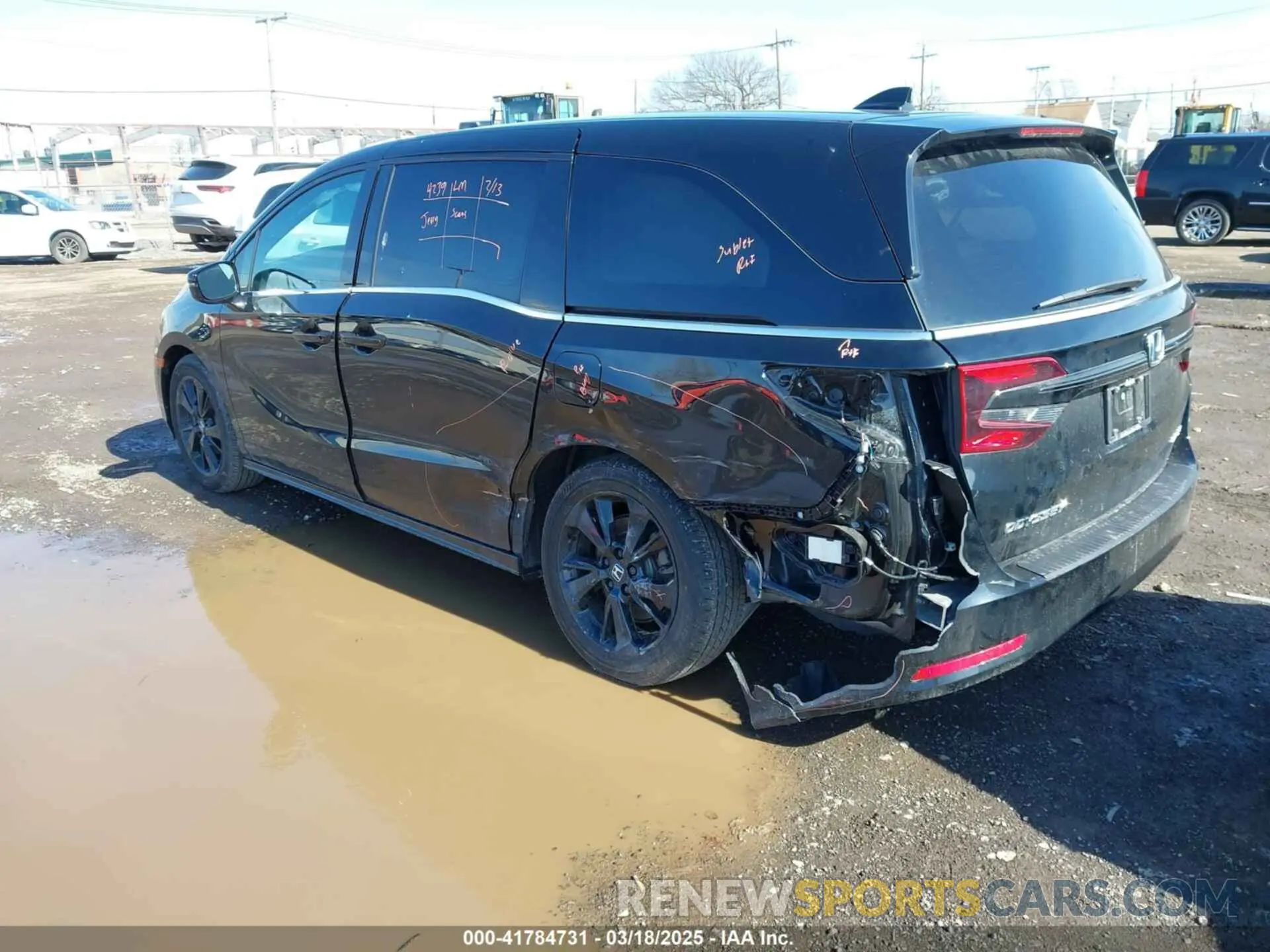 3 fotografías del automóvil dañado 5FNRL6H75RB070899 HONDA ODYSSEY 2024
