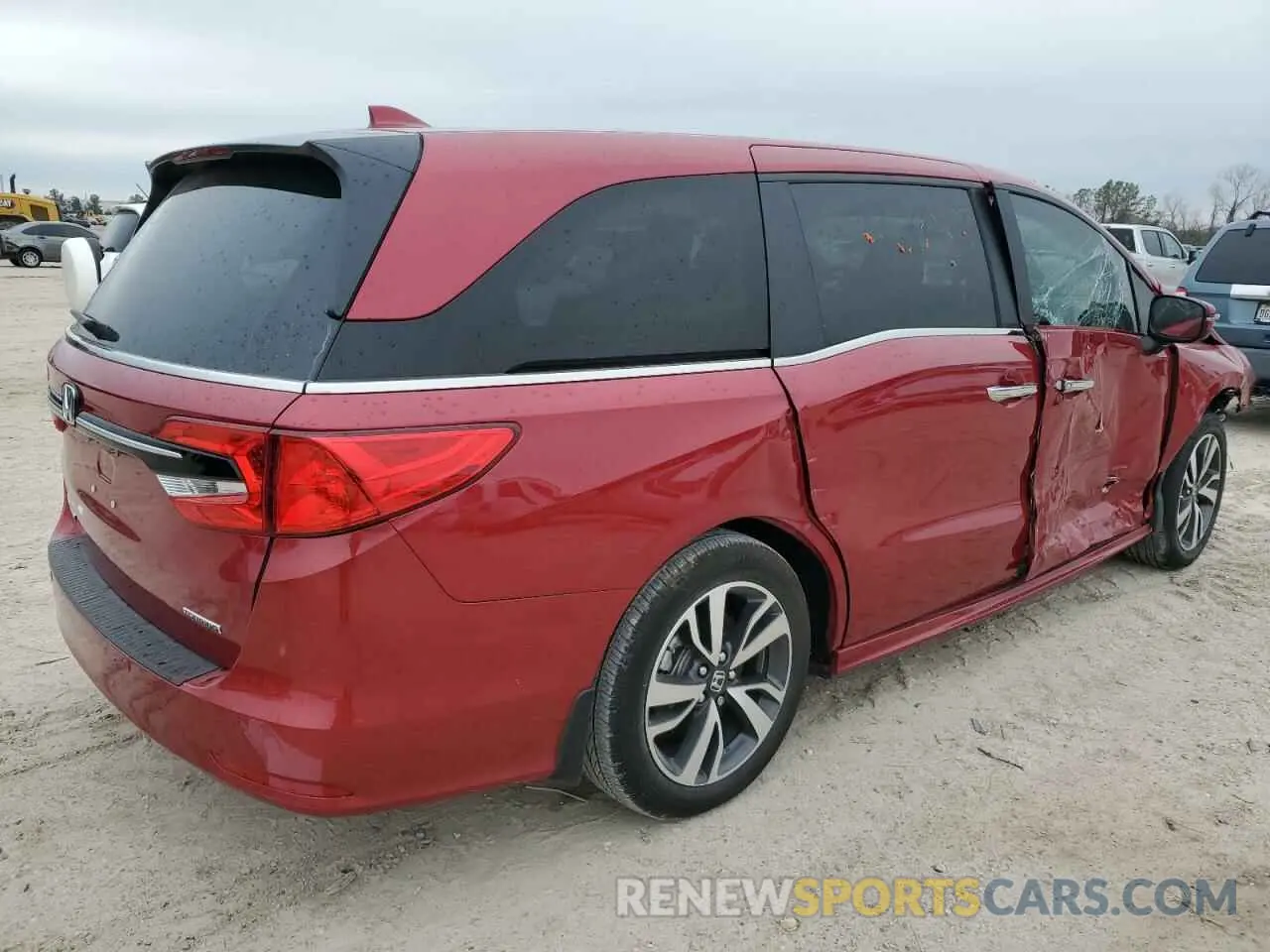 3 fotografías del automóvil dañado 5FNRL6H80RB022350 HONDA ODYSSEY 2024