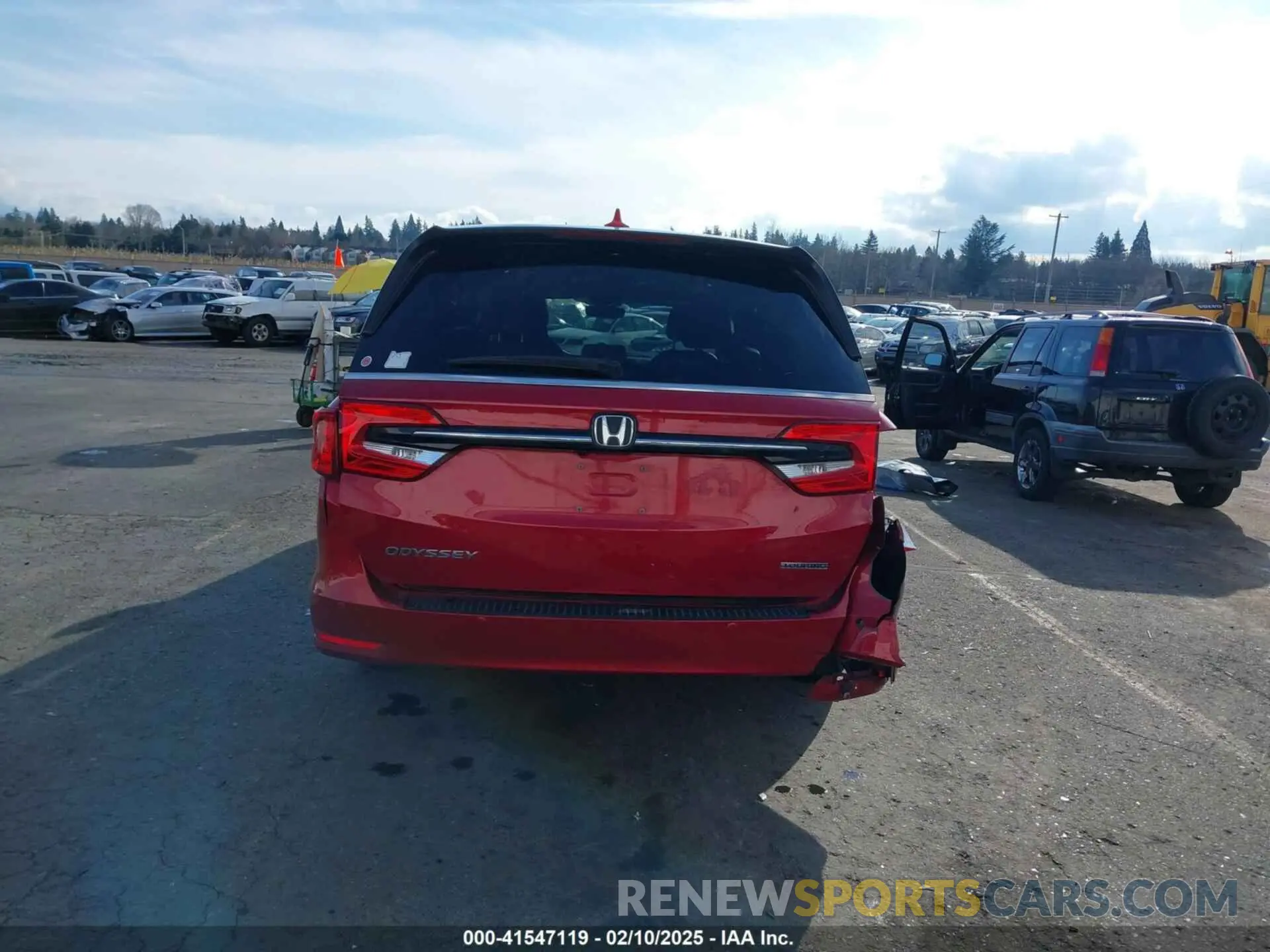 17 fotografías del automóvil dañado 5FNRL6H85RB074041 HONDA ODYSSEY 2024