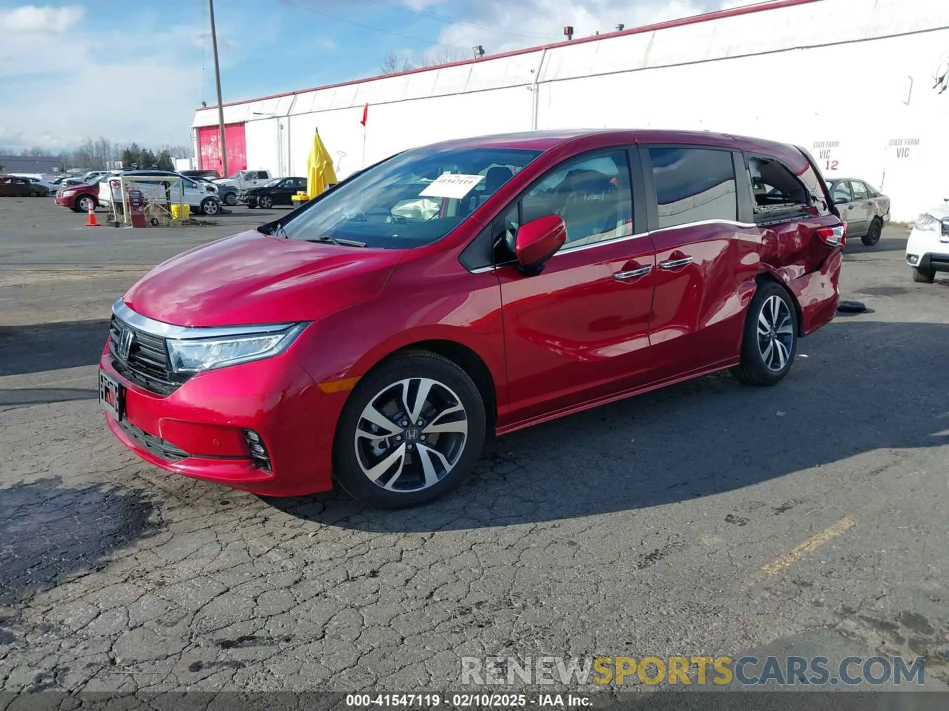 2 fotografías del automóvil dañado 5FNRL6H85RB074041 HONDA ODYSSEY 2024