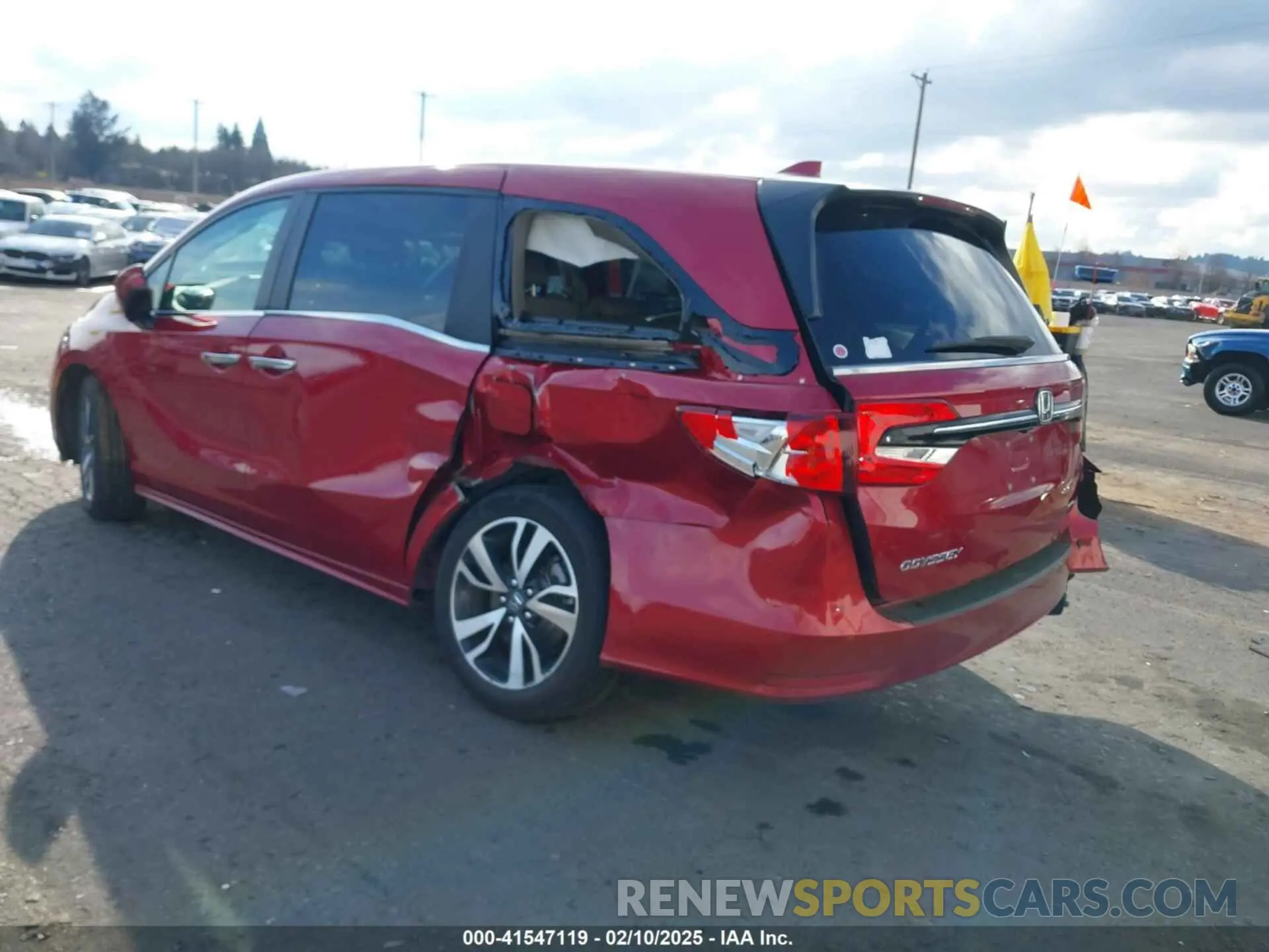 3 fotografías del automóvil dañado 5FNRL6H85RB074041 HONDA ODYSSEY 2024