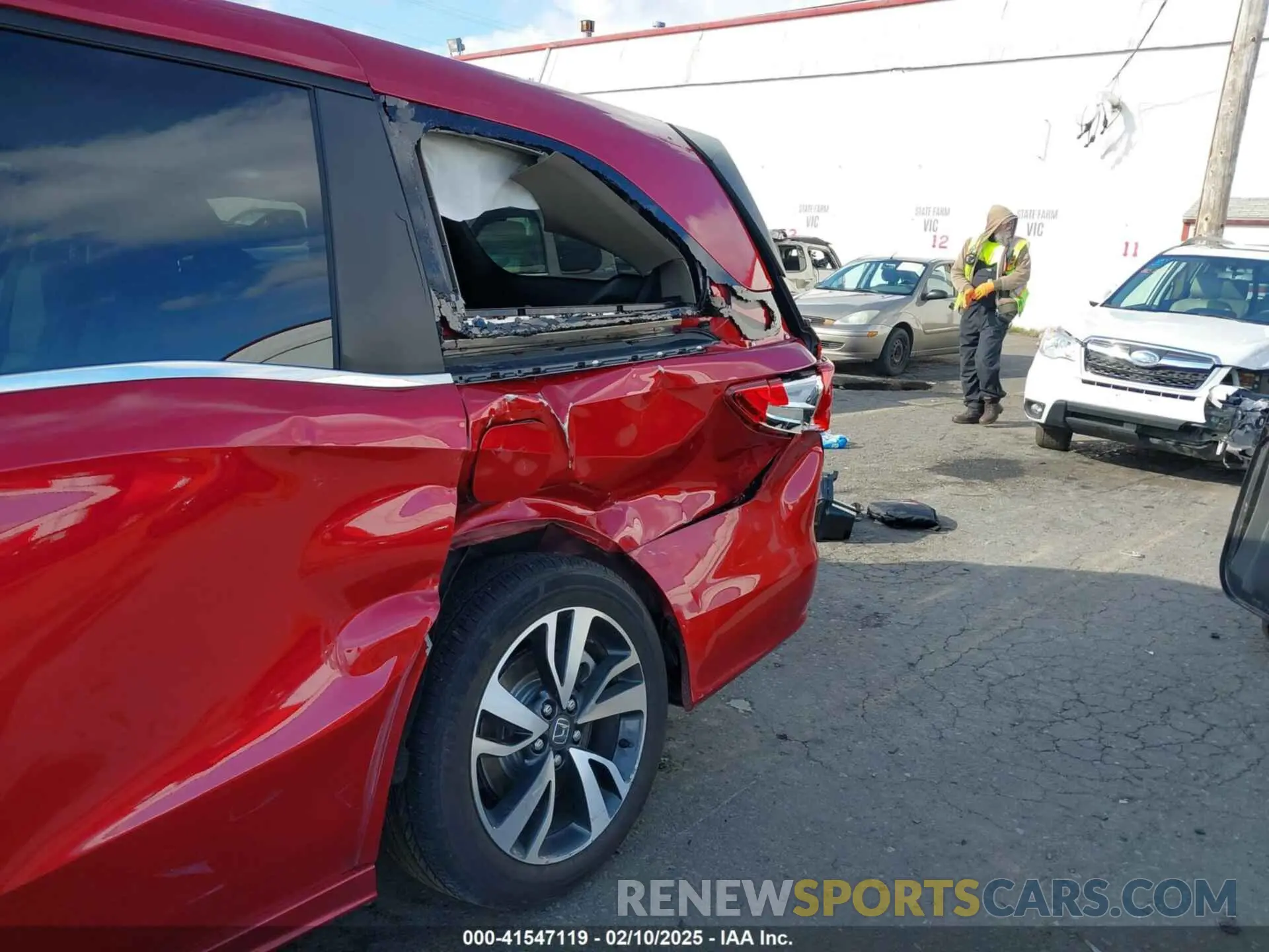 6 fotografías del automóvil dañado 5FNRL6H85RB074041 HONDA ODYSSEY 2024