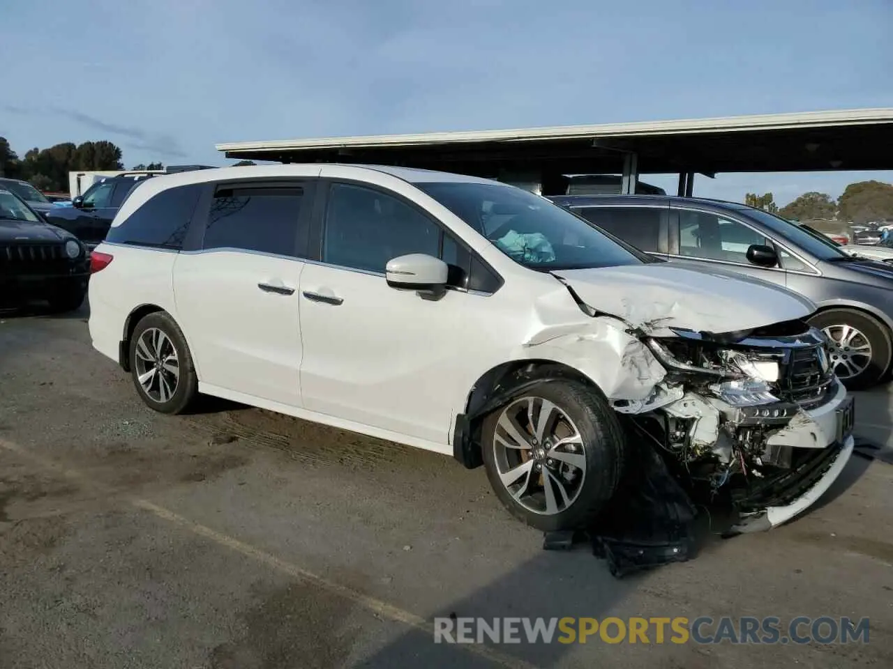 4 fotografías del automóvil dañado 5FNRL6H86RB000370 HONDA ODYSSEY 2024