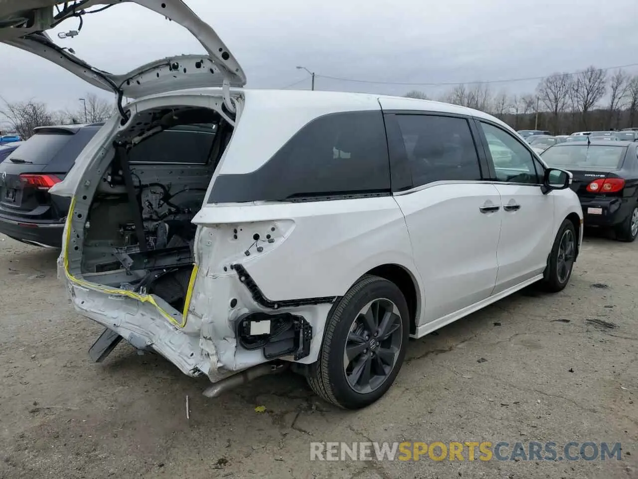 3 fotografías del automóvil dañado 5FNRL6H91RB034256 HONDA ODYSSEY 2024