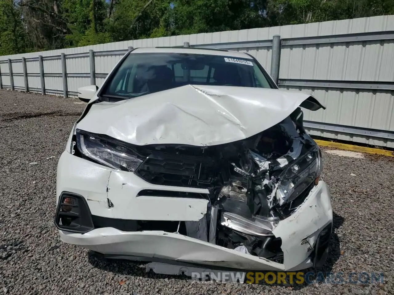 5 fotografías del automóvil dañado 5FNRL6H87SB001792 HONDA ODYSSEY 2025
