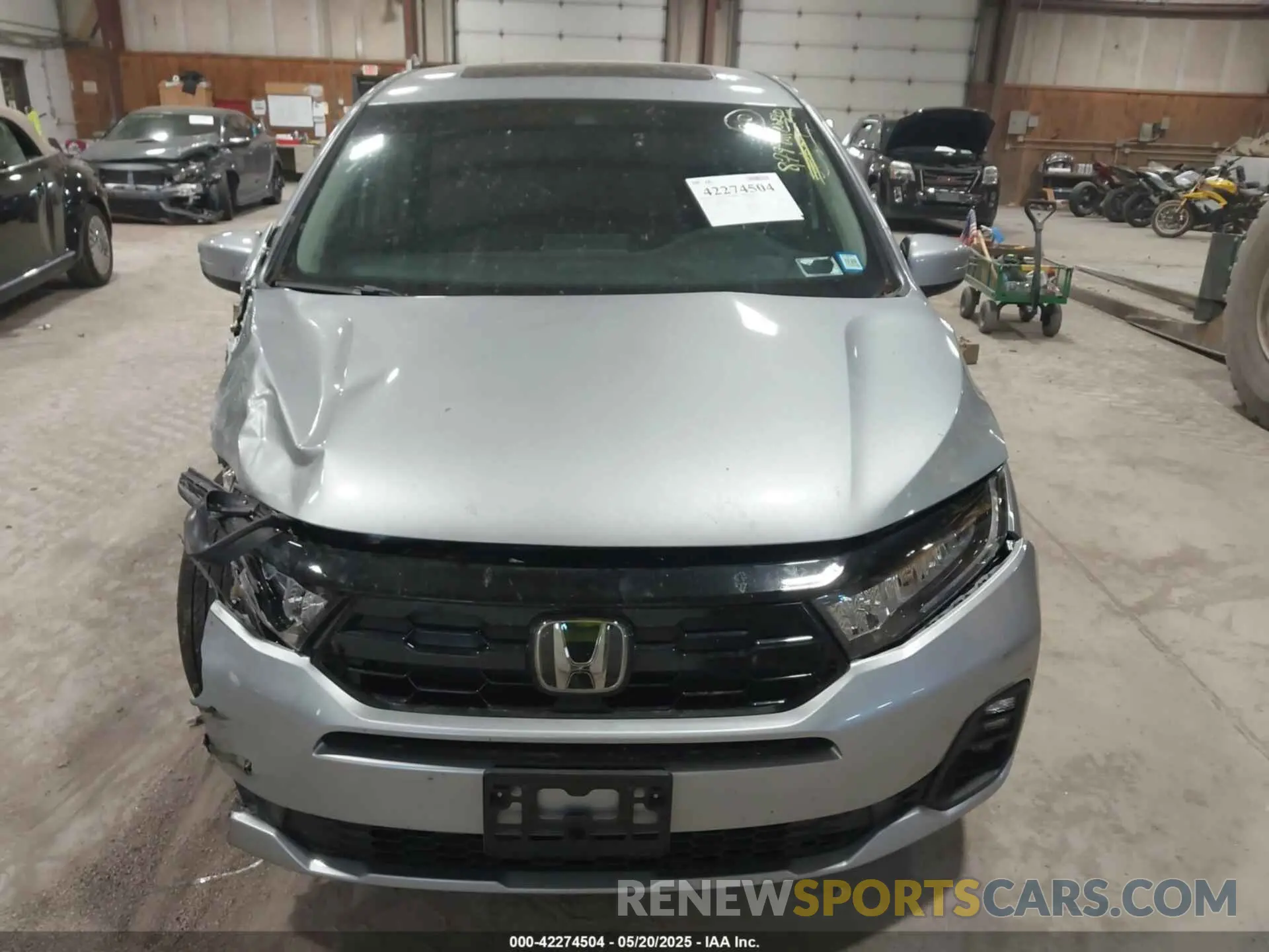 12 fotografías del automóvil dañado 5FNRL6H89SB015127 HONDA ODYSSEY 2025