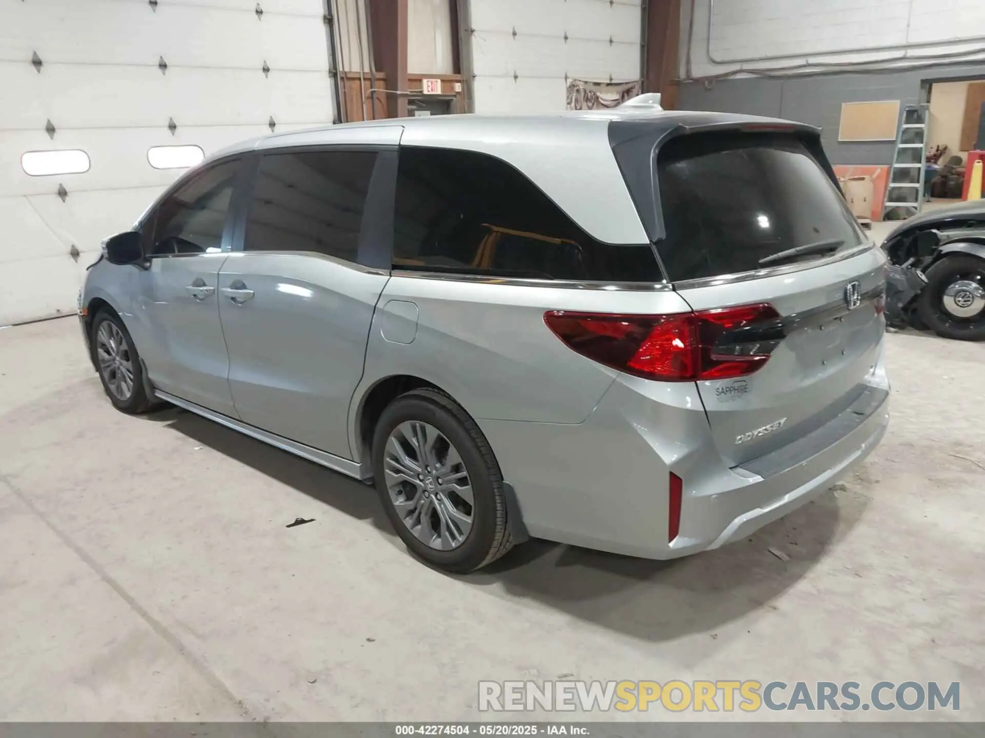 3 fotografías del automóvil dañado 5FNRL6H89SB015127 HONDA ODYSSEY 2025