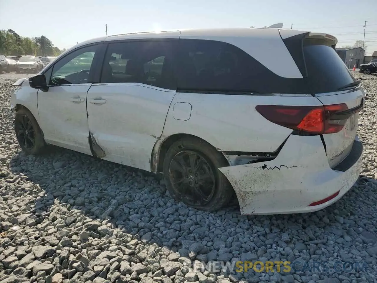 2 fotografías del automóvil dañado 5FNRL6H72PB056617 HONDA ODYSSEY SP 2023