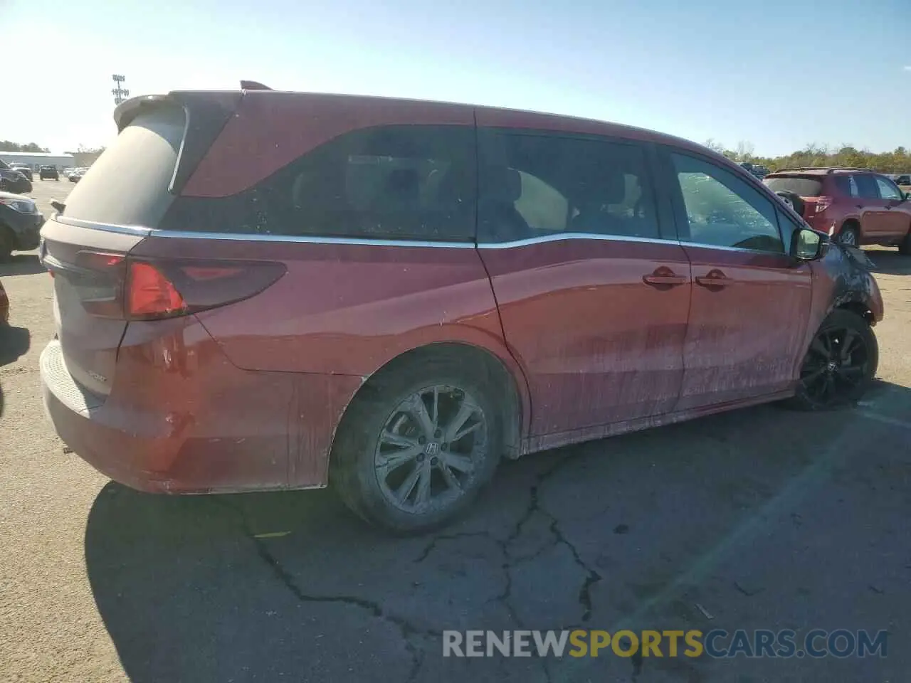 3 fotografías del automóvil dañado 5FNRL6H75PB054179 HONDA ODYSSEY SP 2023