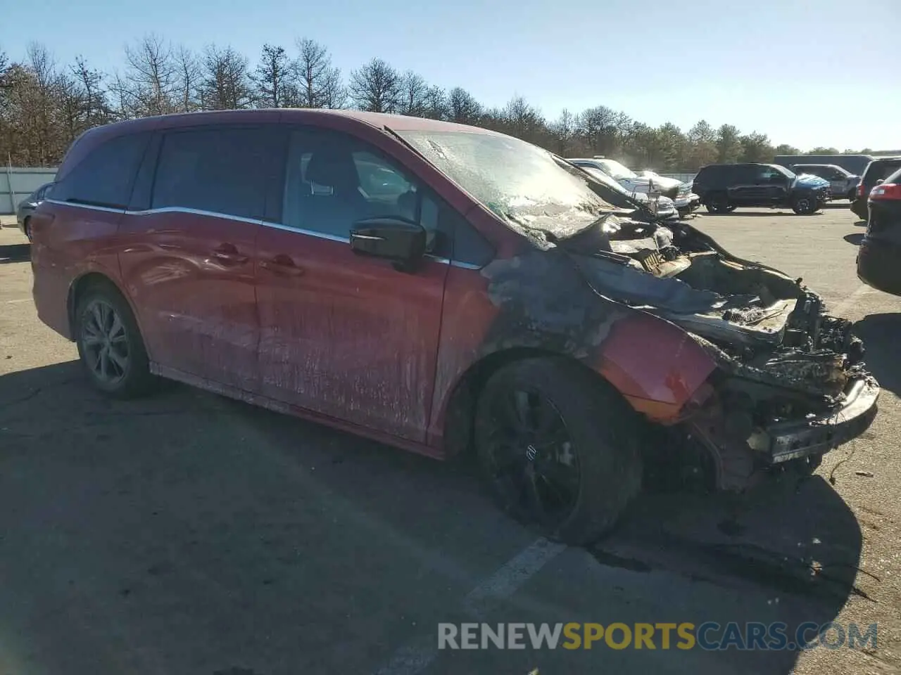 4 fotografías del automóvil dañado 5FNRL6H75PB054179 HONDA ODYSSEY SP 2023