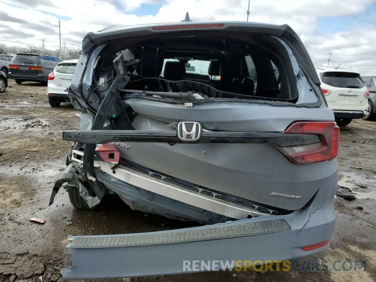 6 fotografías del automóvil dañado 5FNRL6H76PB052523 HONDA ODYSSEY SP 2023