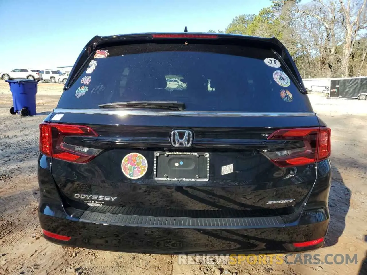 6 fotografías del automóvil dañado 5FNRL6H76PB068284 HONDA ODYSSEY SP 2023