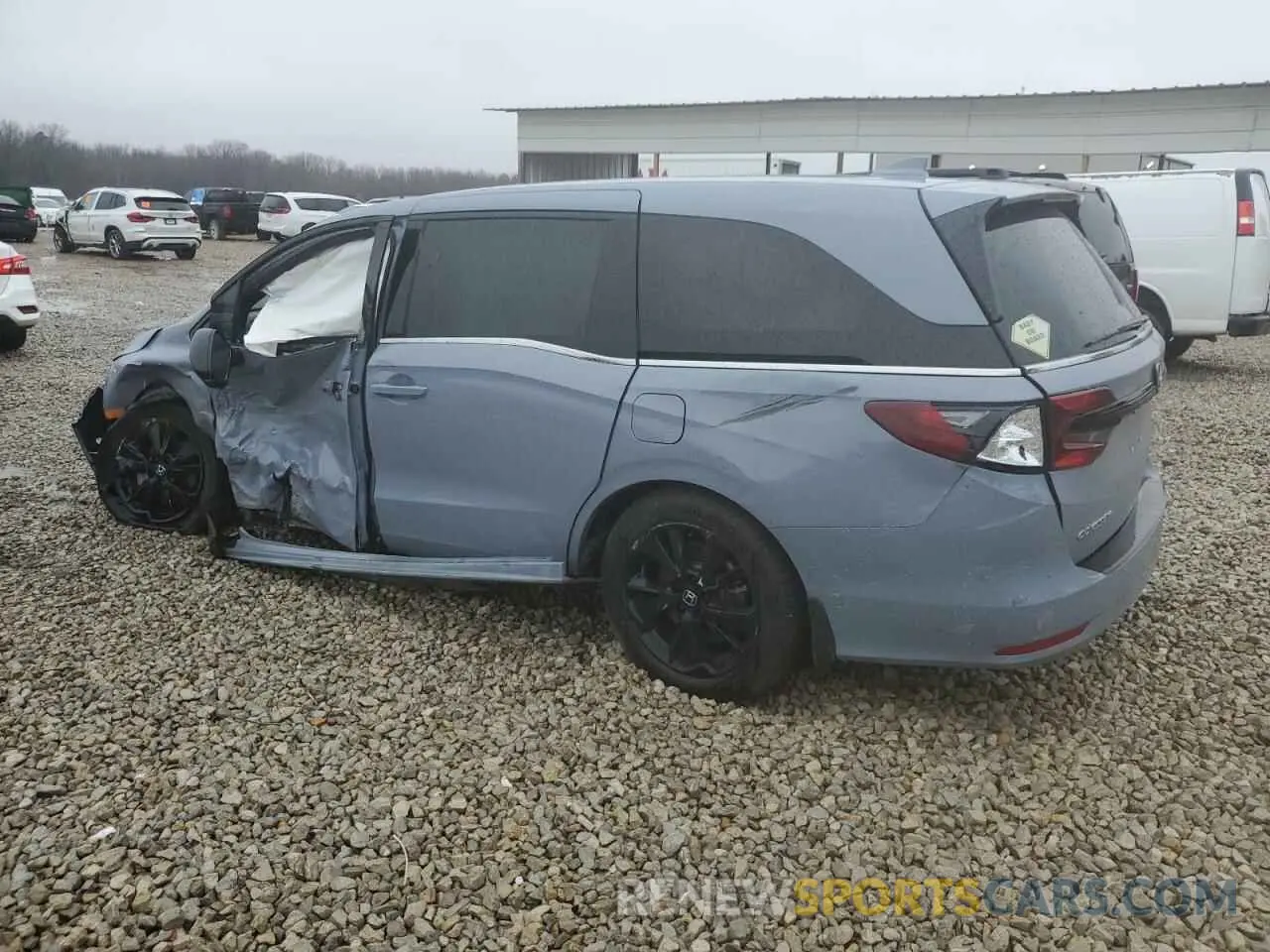 2 fotografías del automóvil dañado 5FNRL6H77PB011365 HONDA ODYSSEY SP 2023