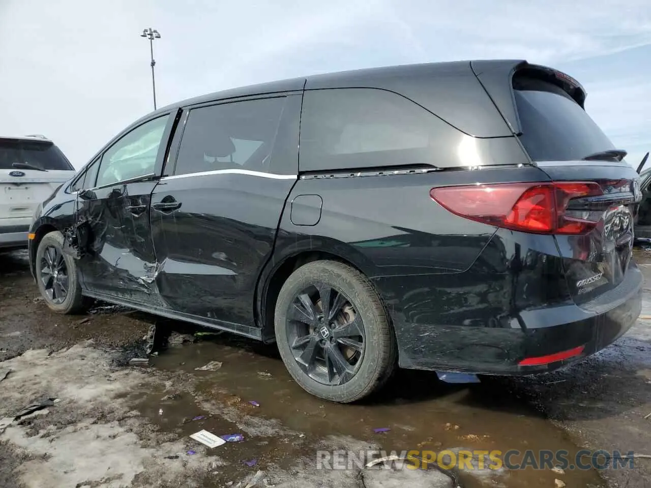 2 fotografías del automóvil dañado 5FNRL6H79PB003171 HONDA ODYSSEY SP 2023