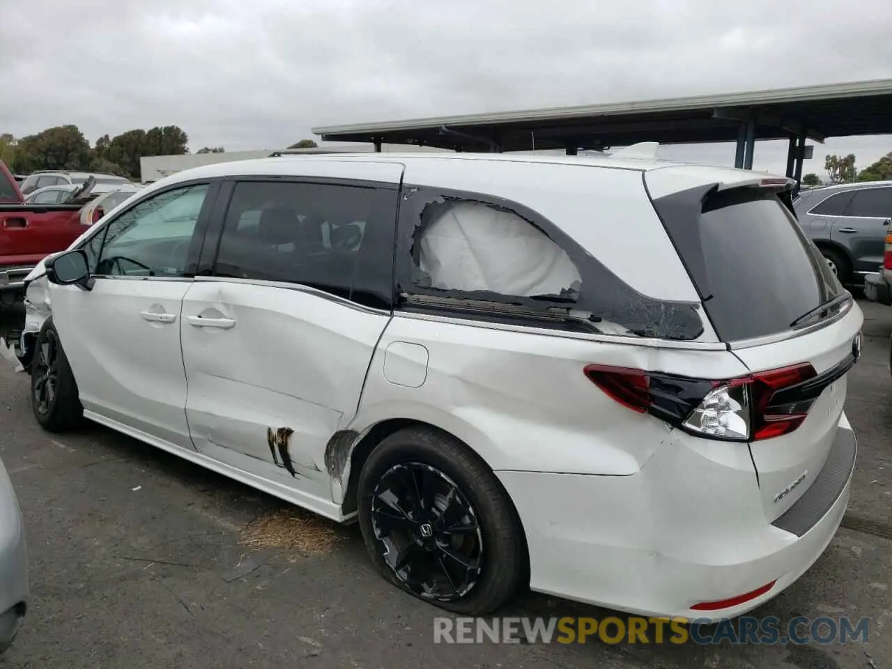 2 fotografías del automóvil dañado 5FNRL6H79PB039121 HONDA ODYSSEY SP 2023