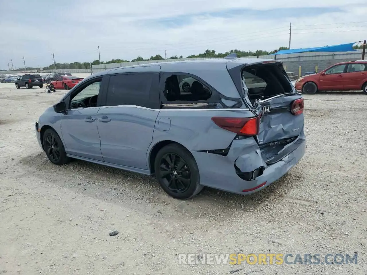 2 fotografías del automóvil dañado 5FNRL6H70RB041844 HONDA ODYSSEY SP 2024