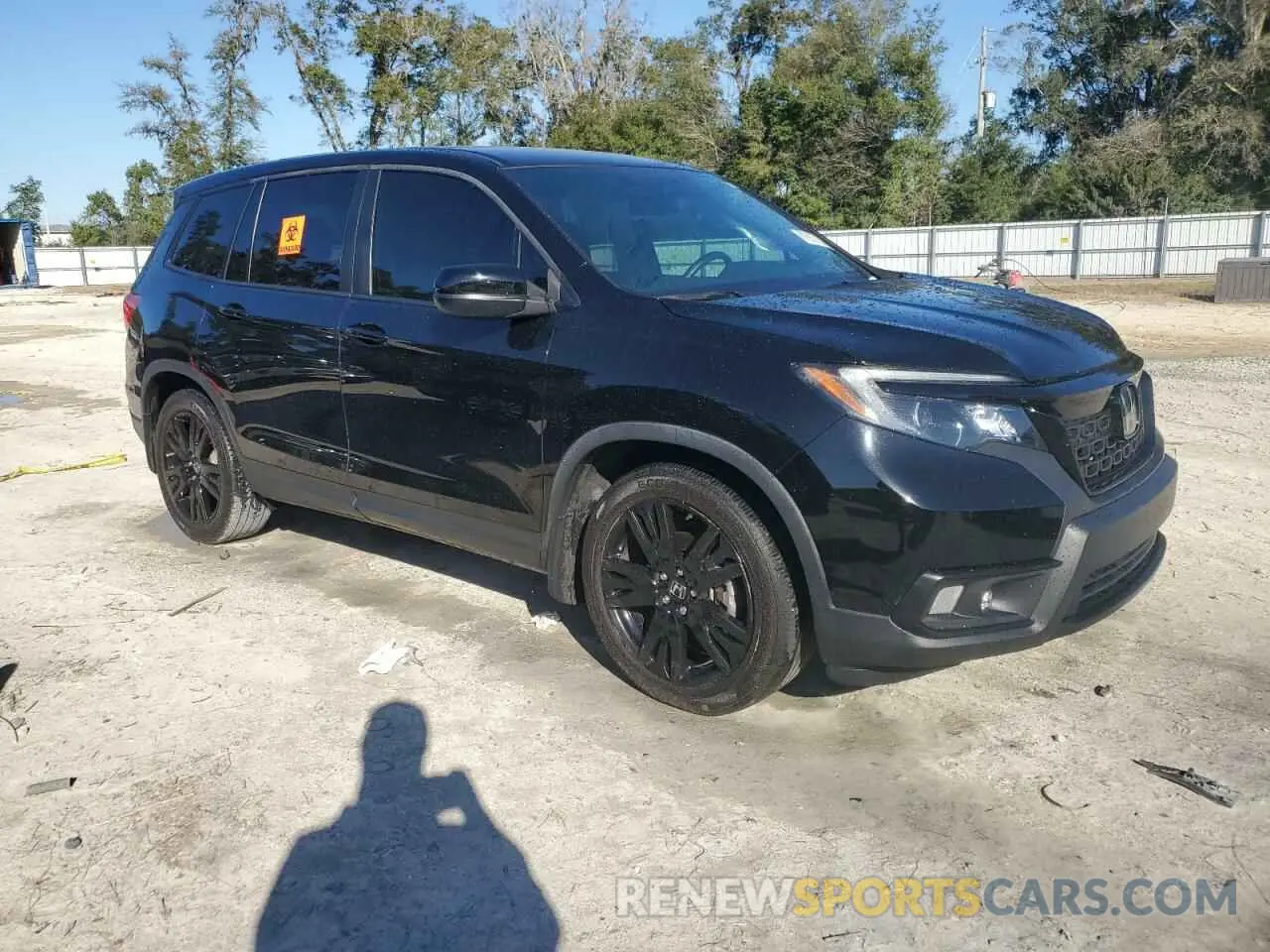 4 fotografías del automóvil dañado 5FNYF7H29KB004665 HONDA PASSPORT 2019
