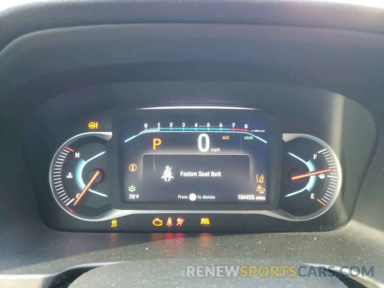 9 fotografías del automóvil dañado 5FNYF7H29KB004665 HONDA PASSPORT 2019