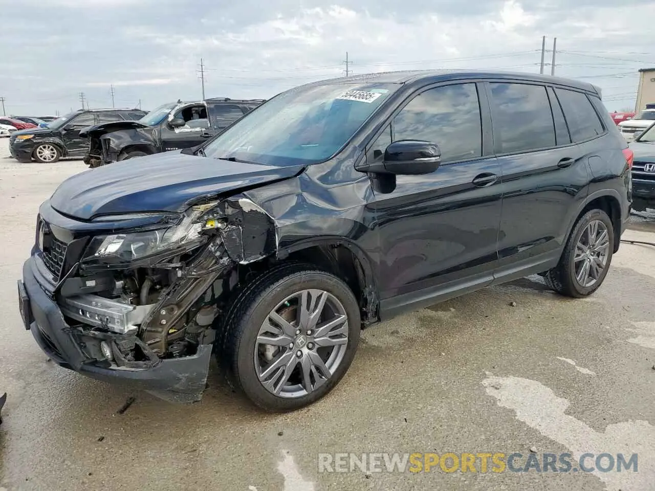 1 fotografías del automóvil dañado 5FNYF7H50KB003009 HONDA PASSPORT 2019