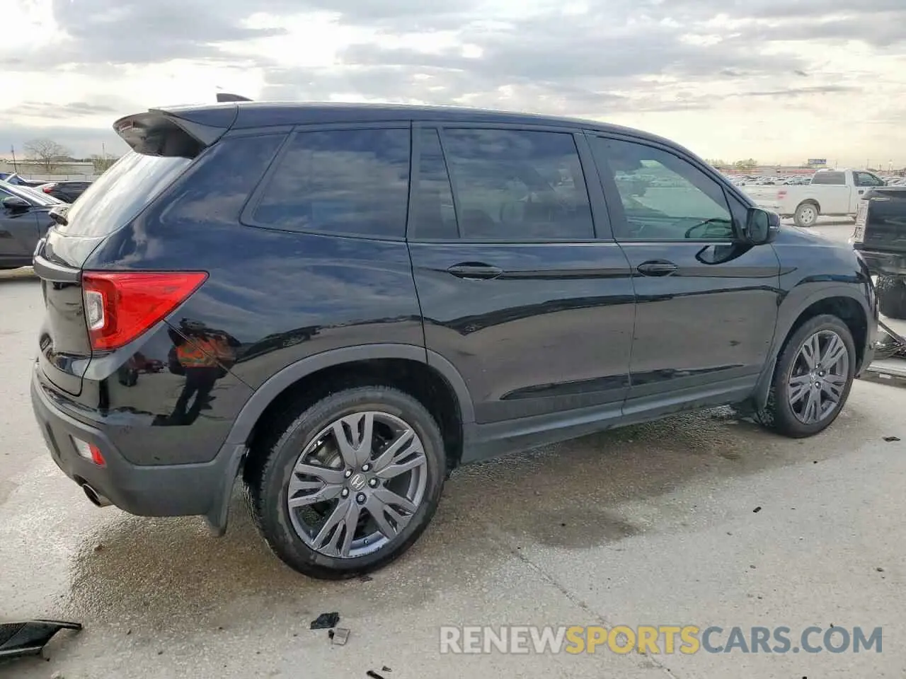 3 fotografías del automóvil dañado 5FNYF7H50KB003009 HONDA PASSPORT 2019