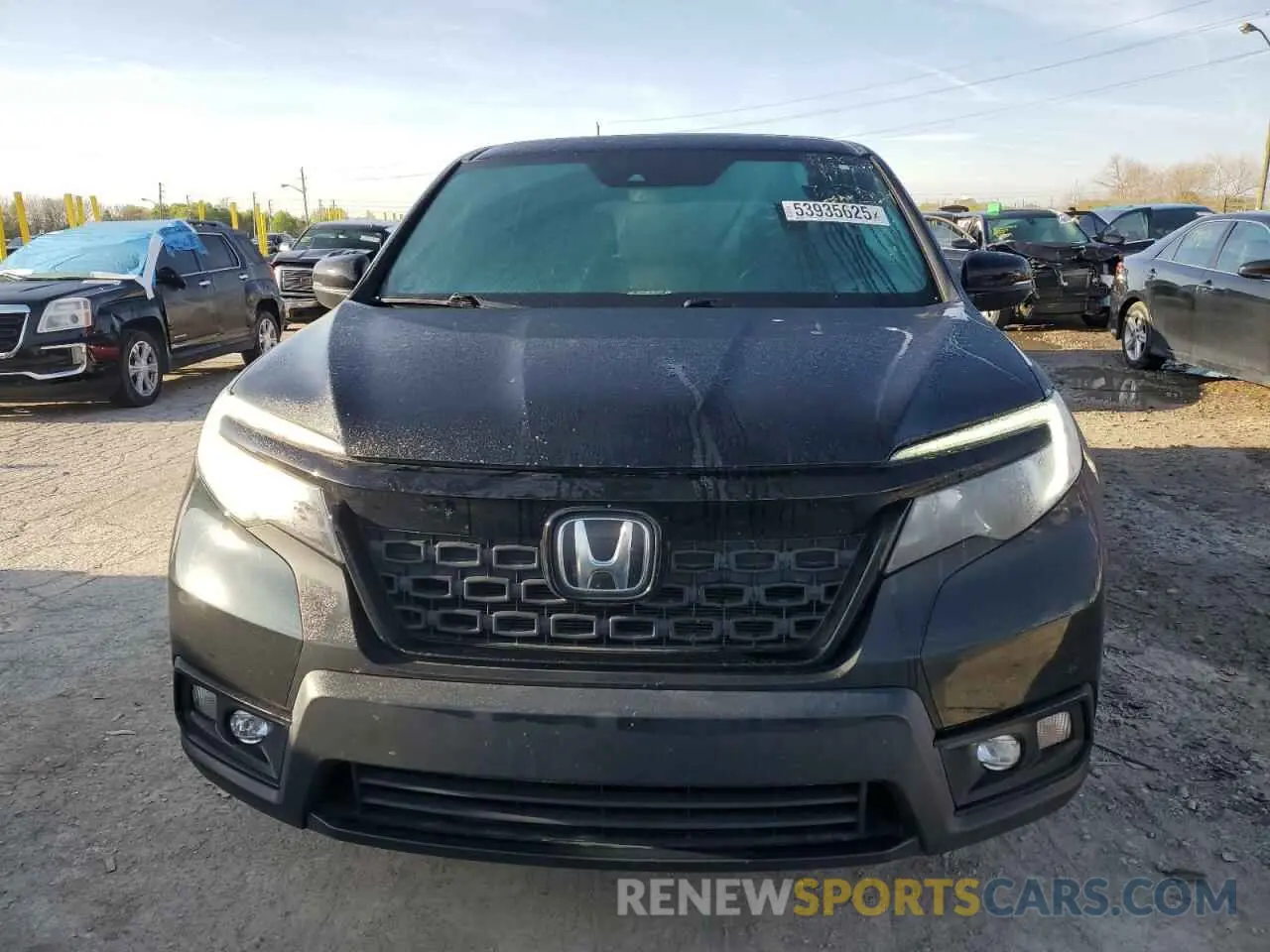 5 fotografías del automóvil dañado 5FNYF7H56KB003404 HONDA PASSPORT 2019