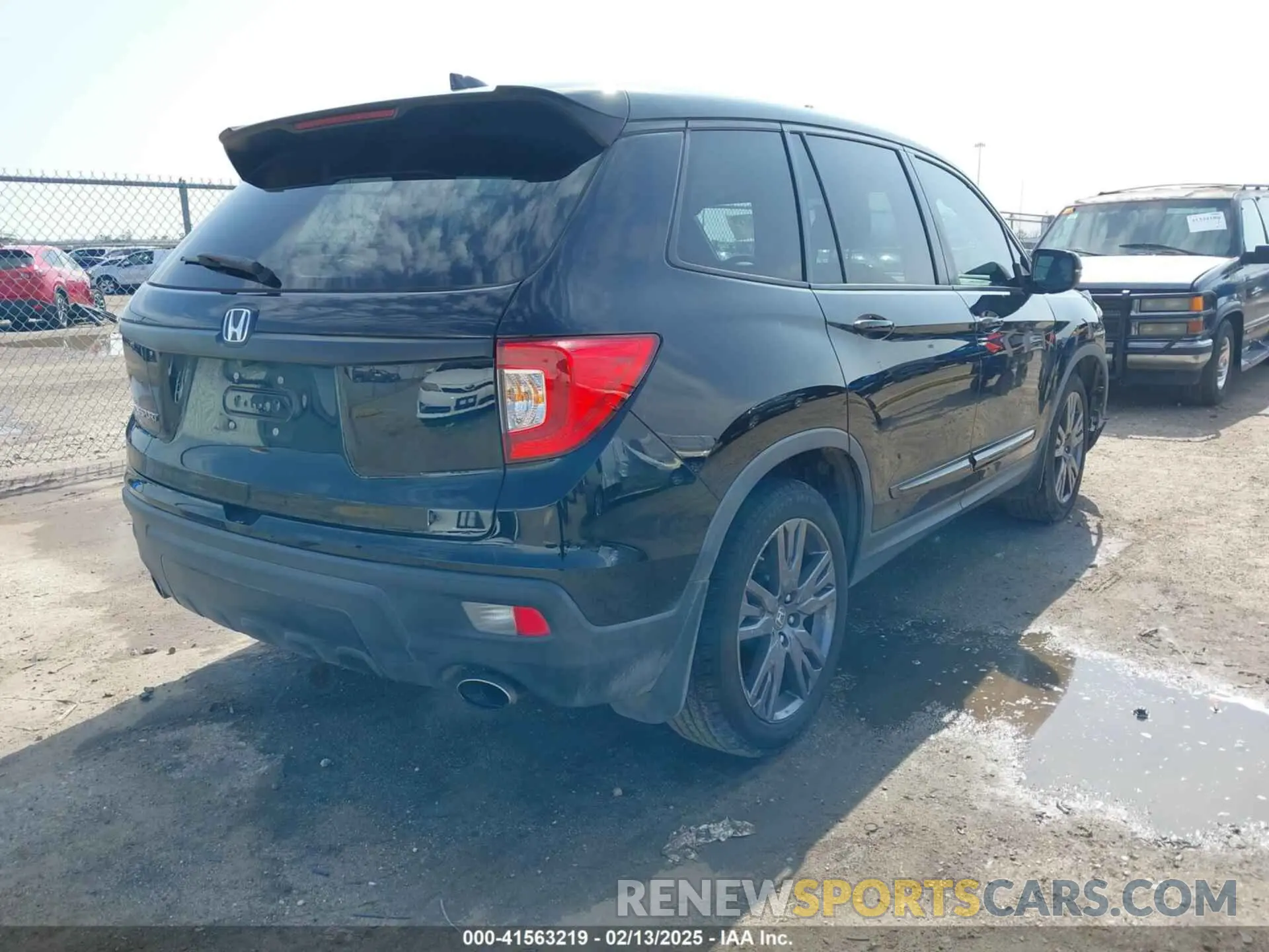 4 fotografías del automóvil dañado 5FNYF7H59KB003011 HONDA PASSPORT 2019