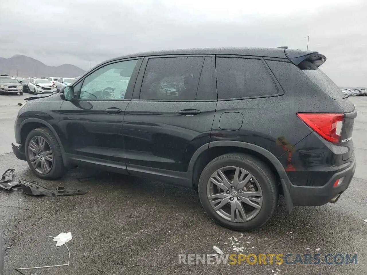 2 fotografías del automóvil dañado 5FNYF7H5XKB010436 HONDA PASSPORT 2019