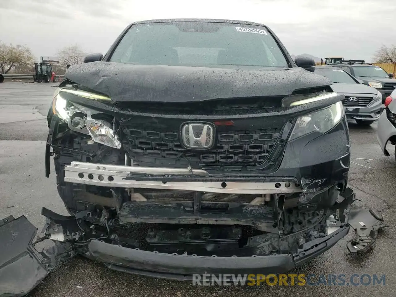 5 fotografías del automóvil dañado 5FNYF7H5XKB010436 HONDA PASSPORT 2019
