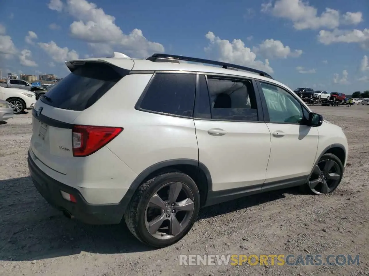 3 fotografías del automóvil dañado 5FNYF7H99KB001259 HONDA PASSPORT 2019