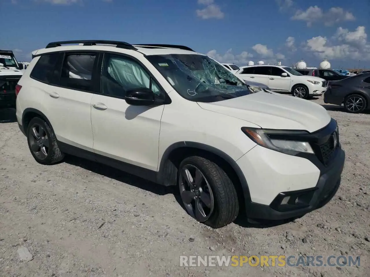 4 fotografías del automóvil dañado 5FNYF7H99KB001259 HONDA PASSPORT 2019
