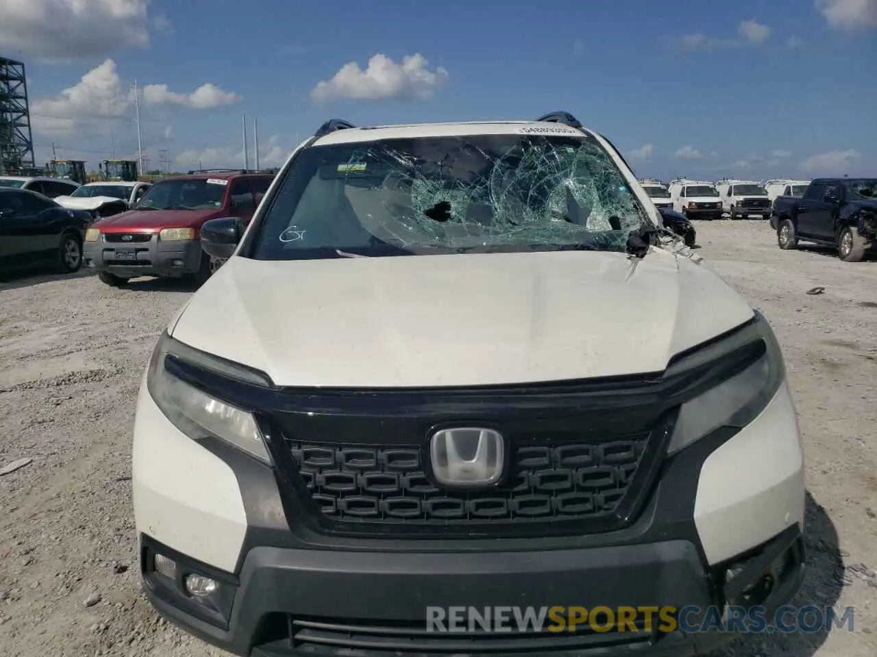 5 fotografías del automóvil dañado 5FNYF7H99KB001259 HONDA PASSPORT 2019