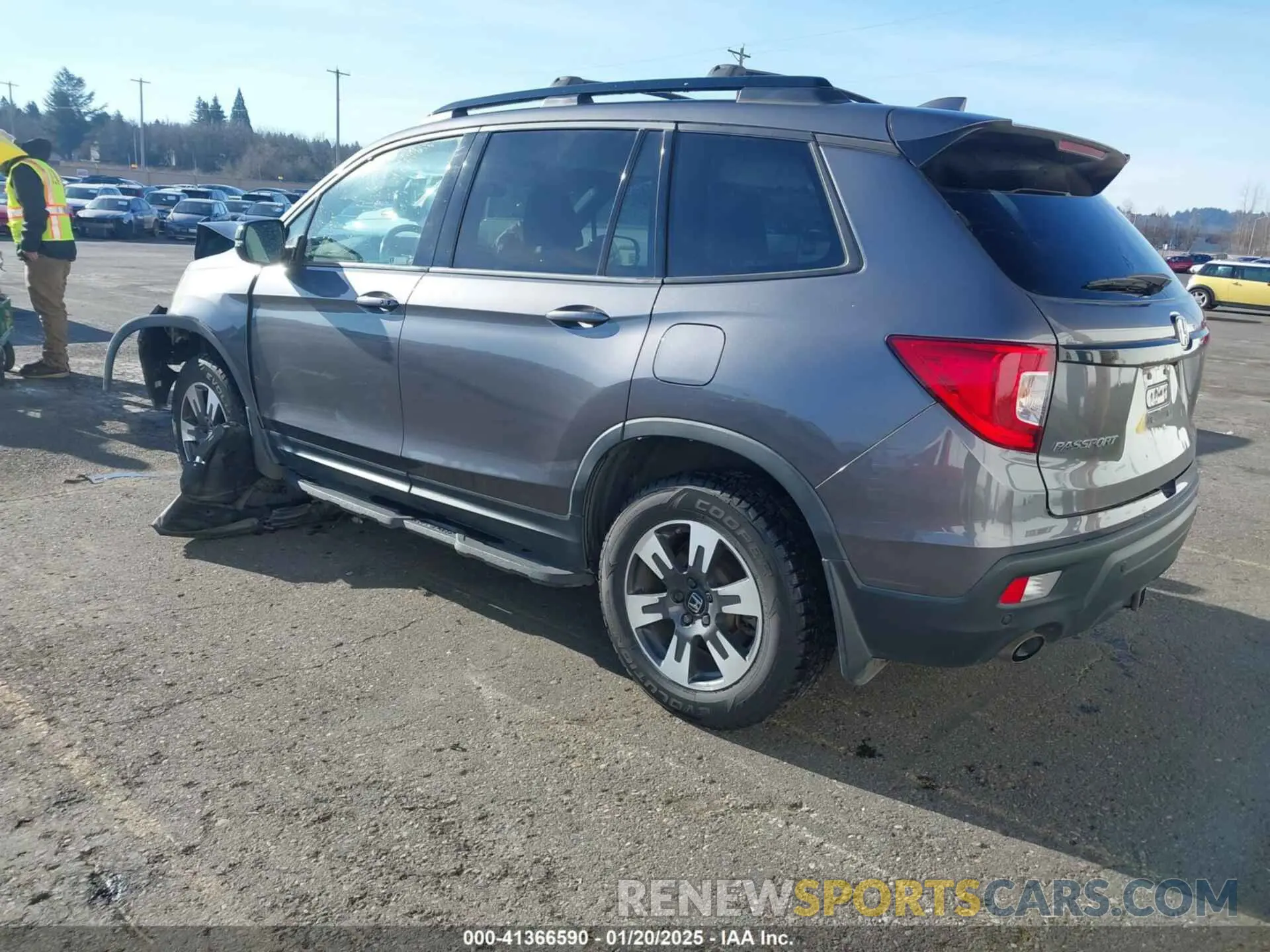3 fotografías del automóvil dañado 5FNYF8H03KB007307 HONDA PASSPORT 2019