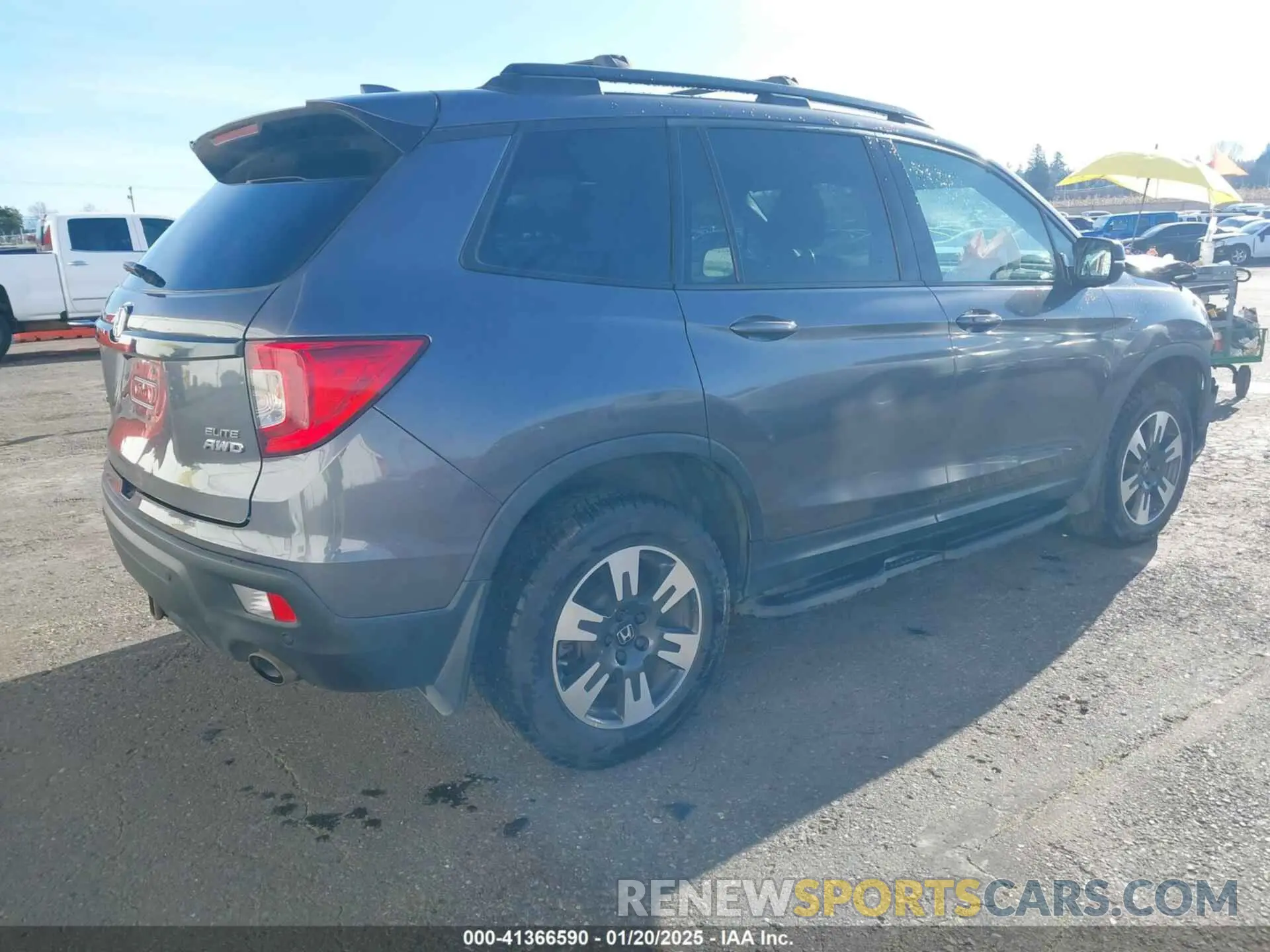 4 fotografías del automóvil dañado 5FNYF8H03KB007307 HONDA PASSPORT 2019